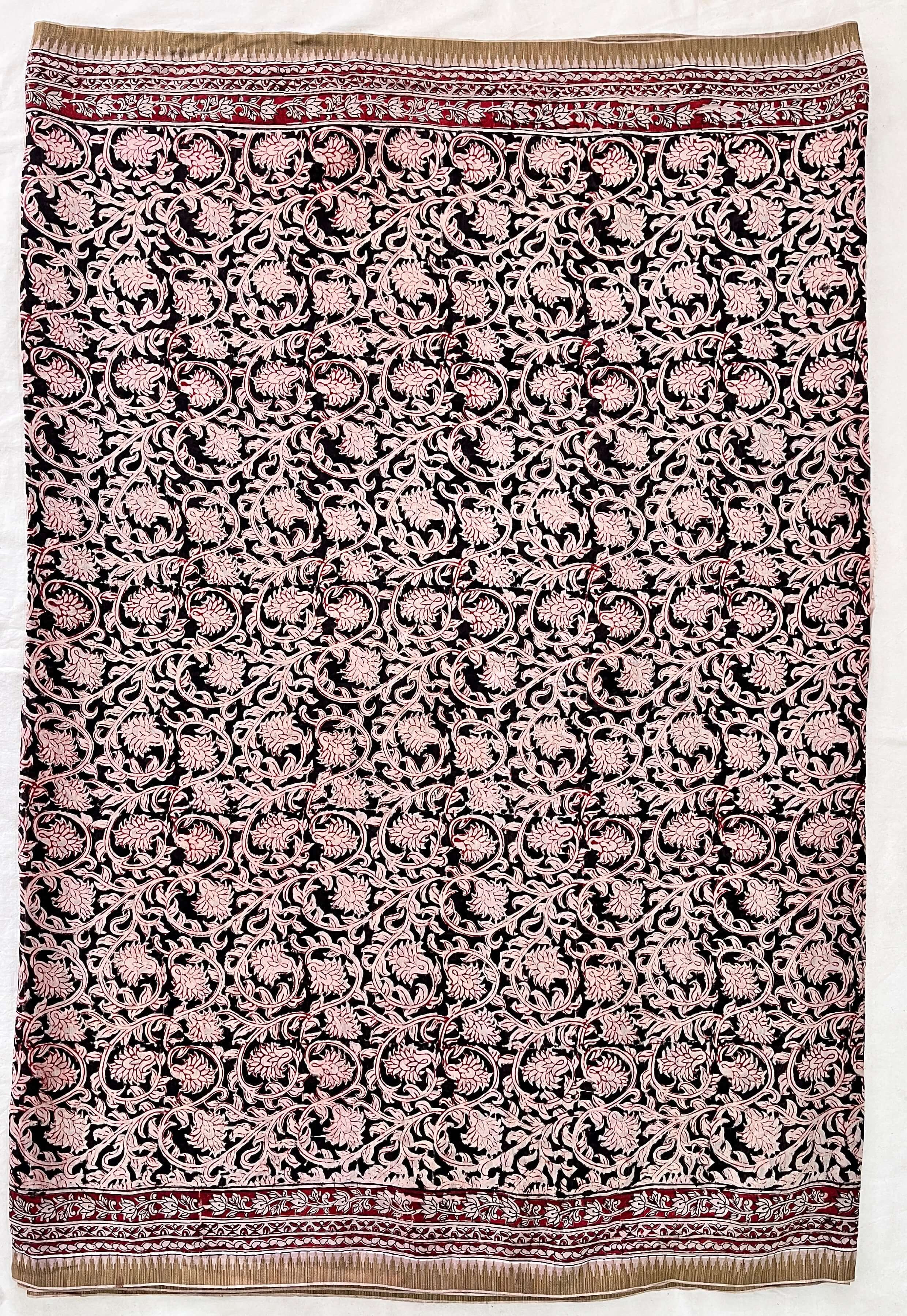 Kalamkari Chanderi Silk Saree-KCHAN-M079