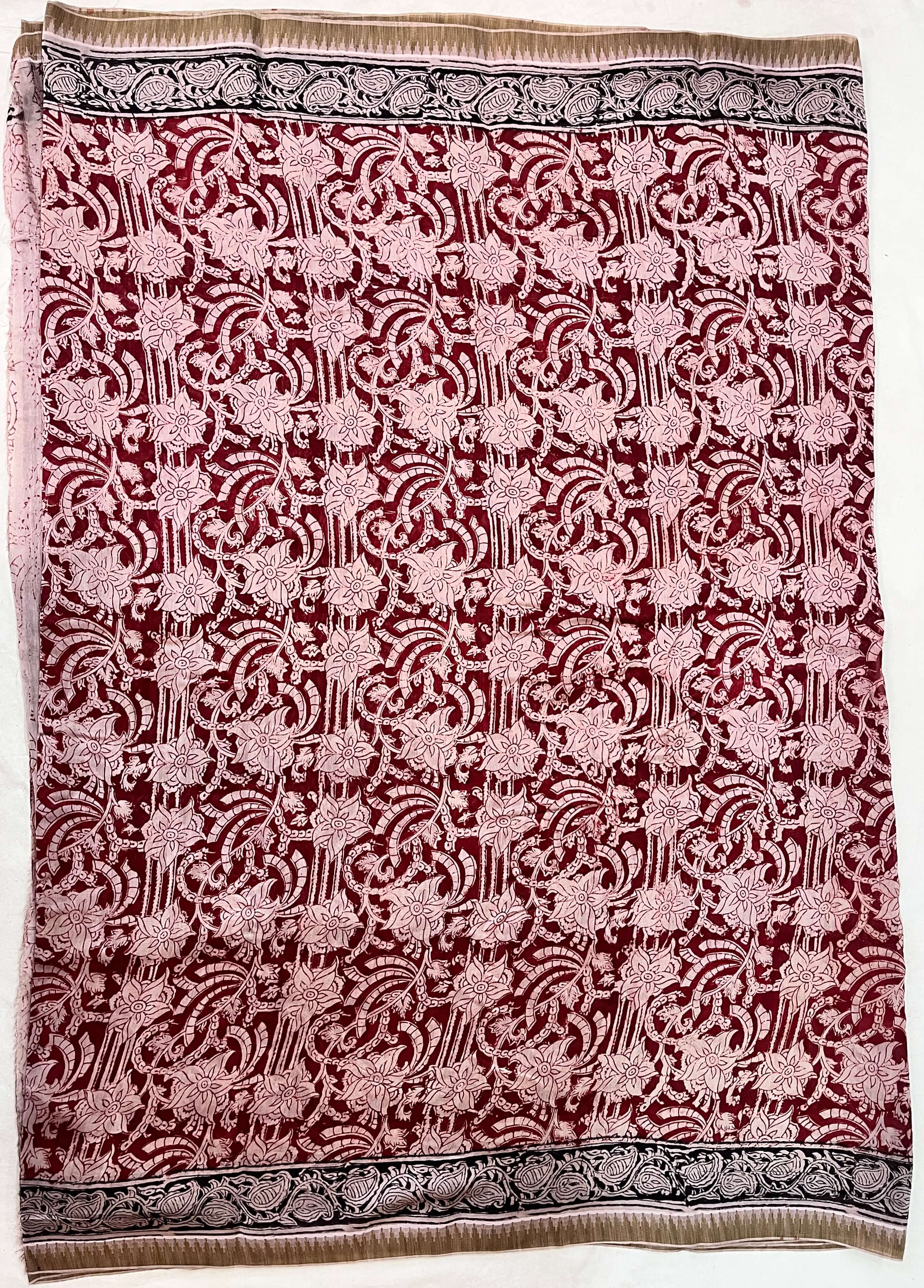 Kalamkari Chanderi Silk Saree-KCHAN-M091