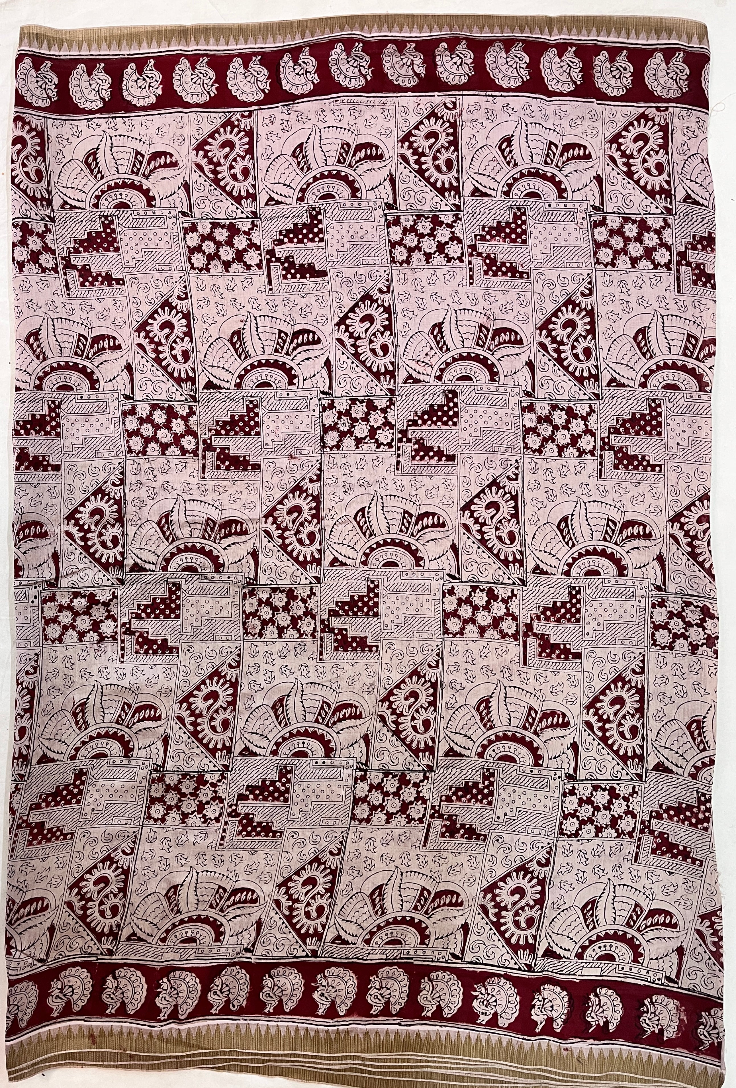 Kalamkari Chanderi Silk Saree-KCHAN-M092