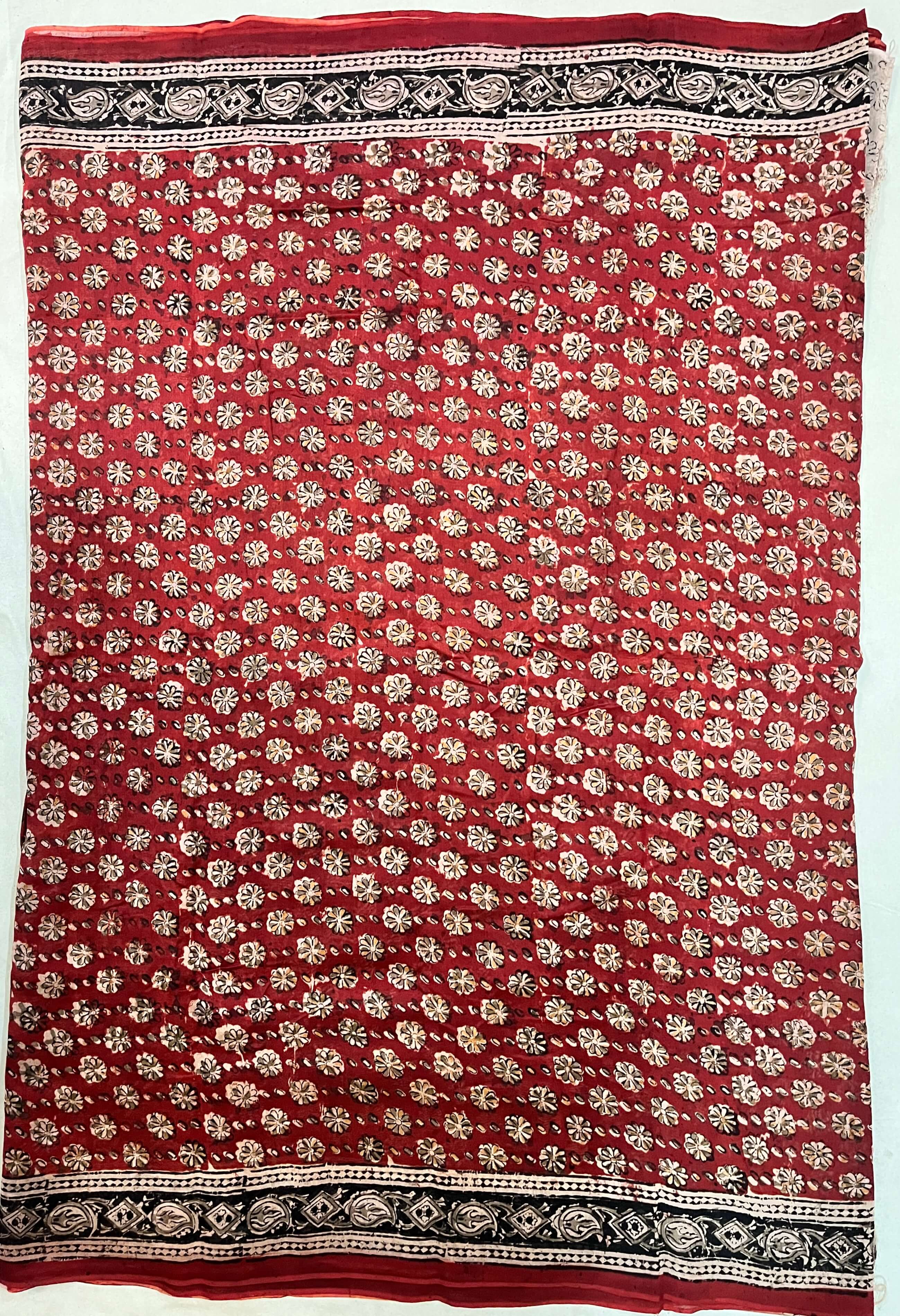 Kalamkari Chanderi Silk Saree-KCHAN-M096