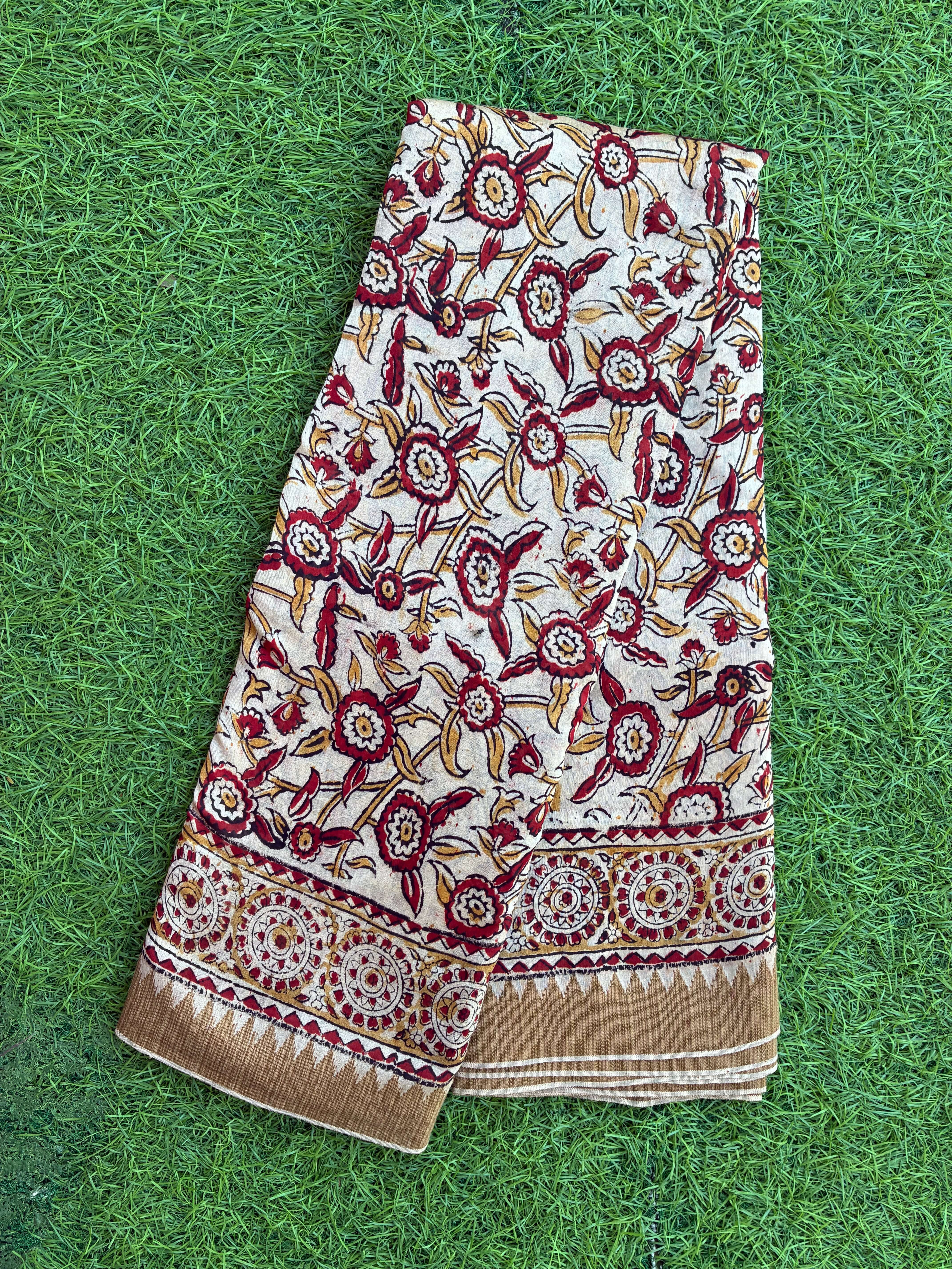 Kalamkari Chanderi Silk Saree-KCHAN-M111