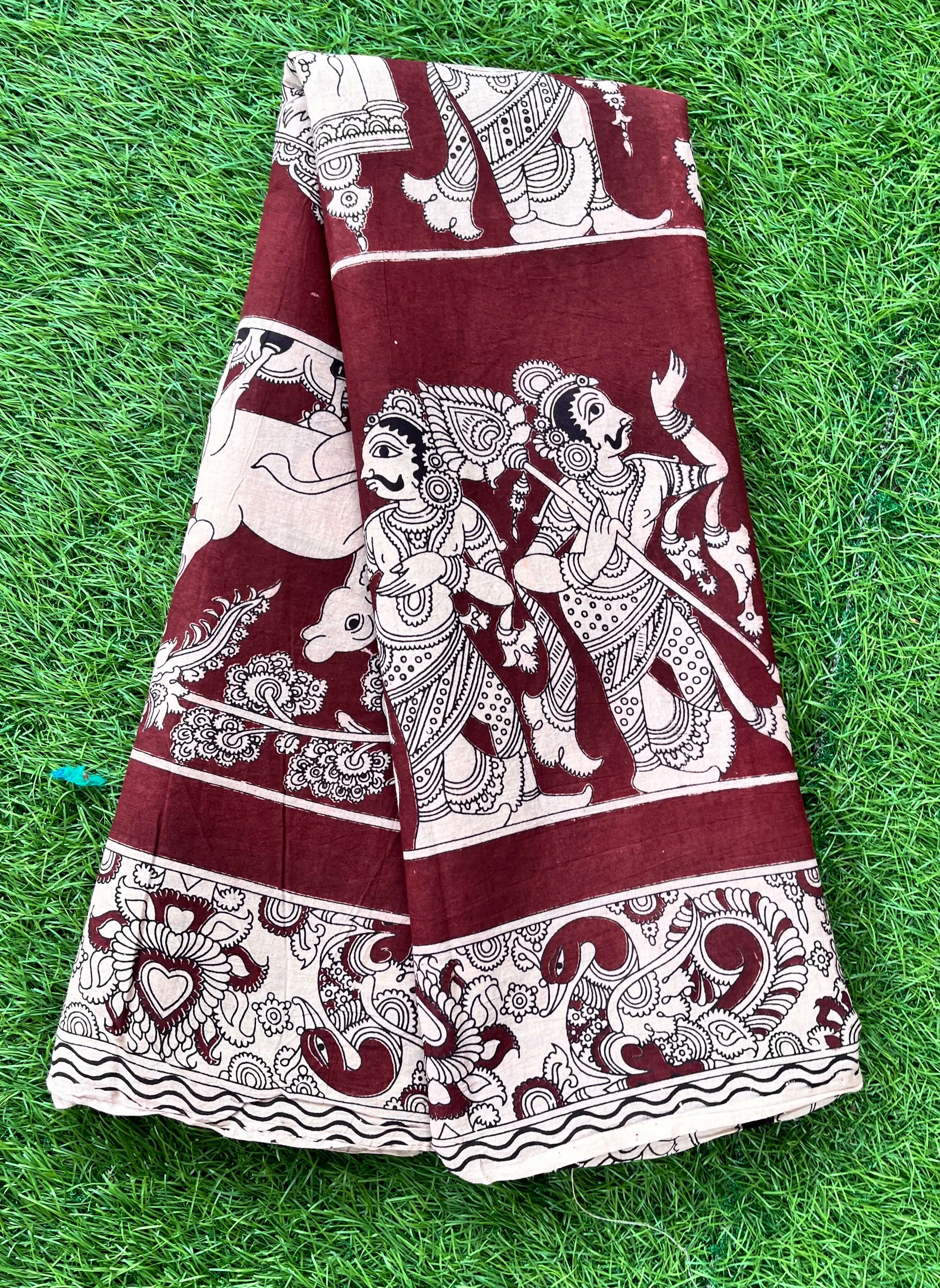 Kalamkari Cotton Saree – KCS-M255