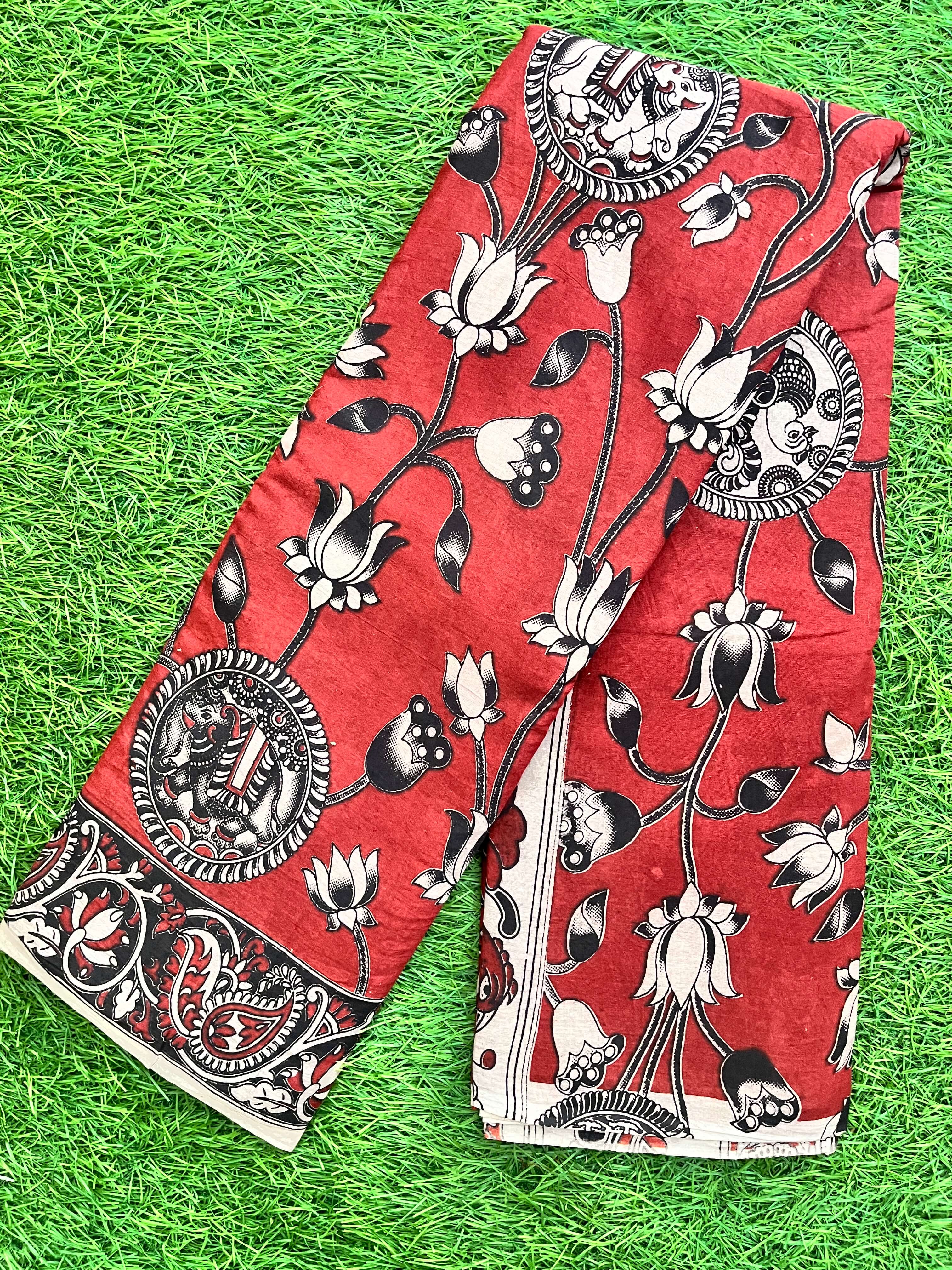 Kalamkari Cotton Saree – KCS-M325