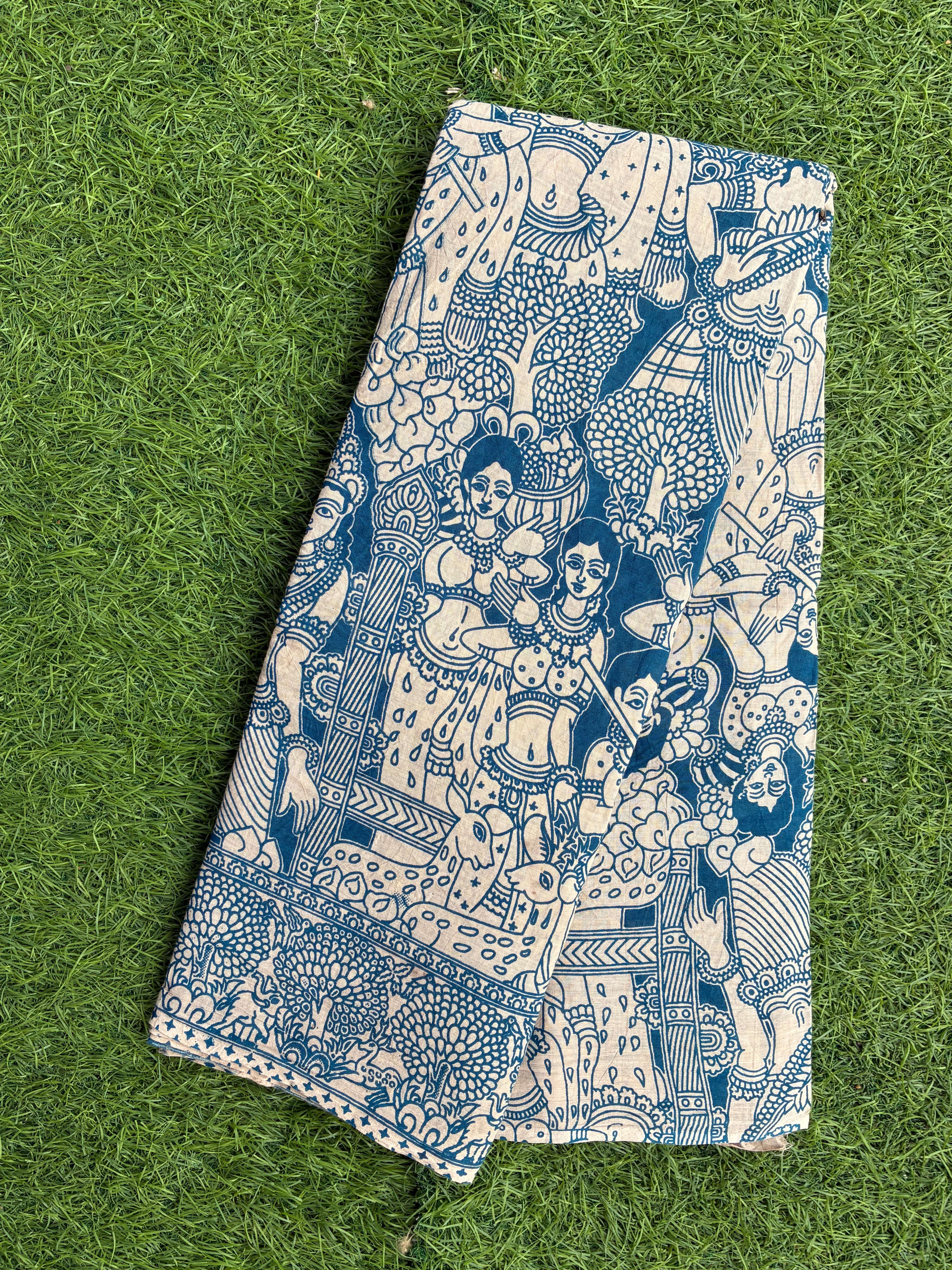 Kalamkari Cotton Saree – KCS-M379