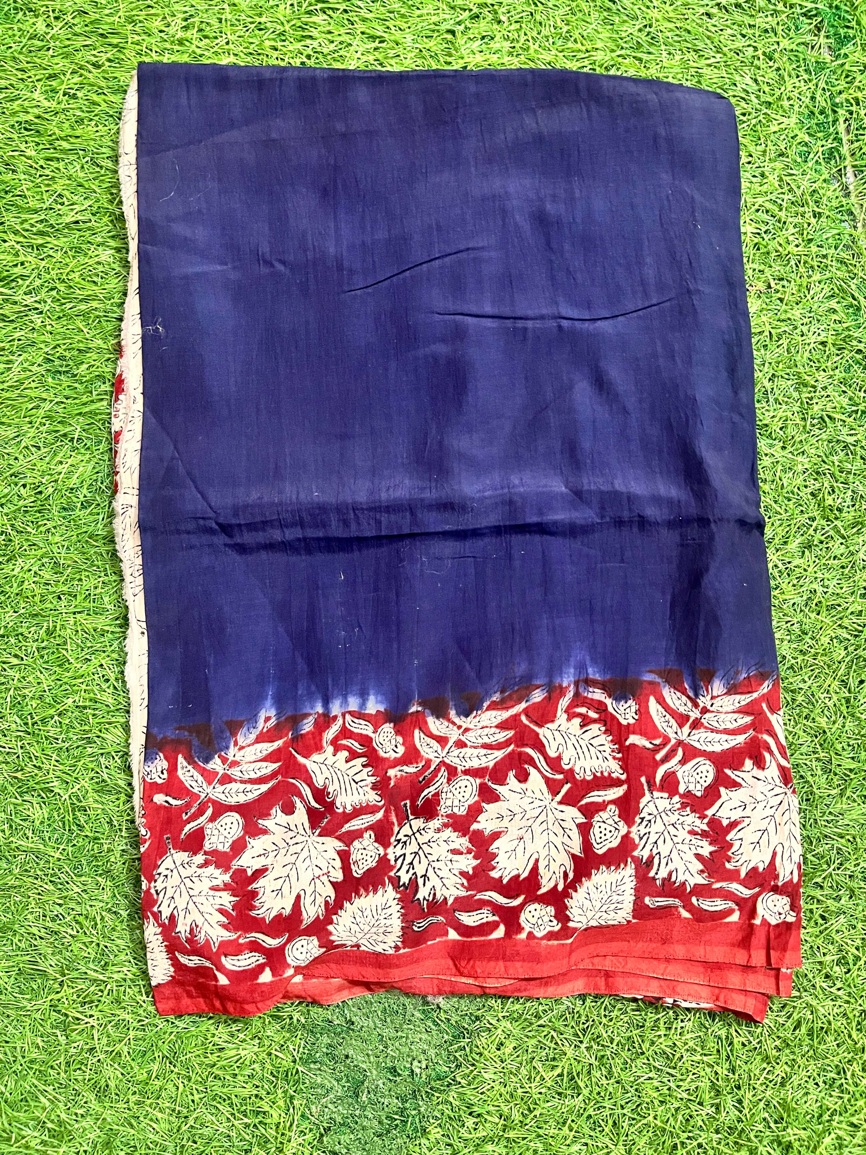 Tie & Dye Kalamkari Chenuri Silk Sarees – KHBTD-M128