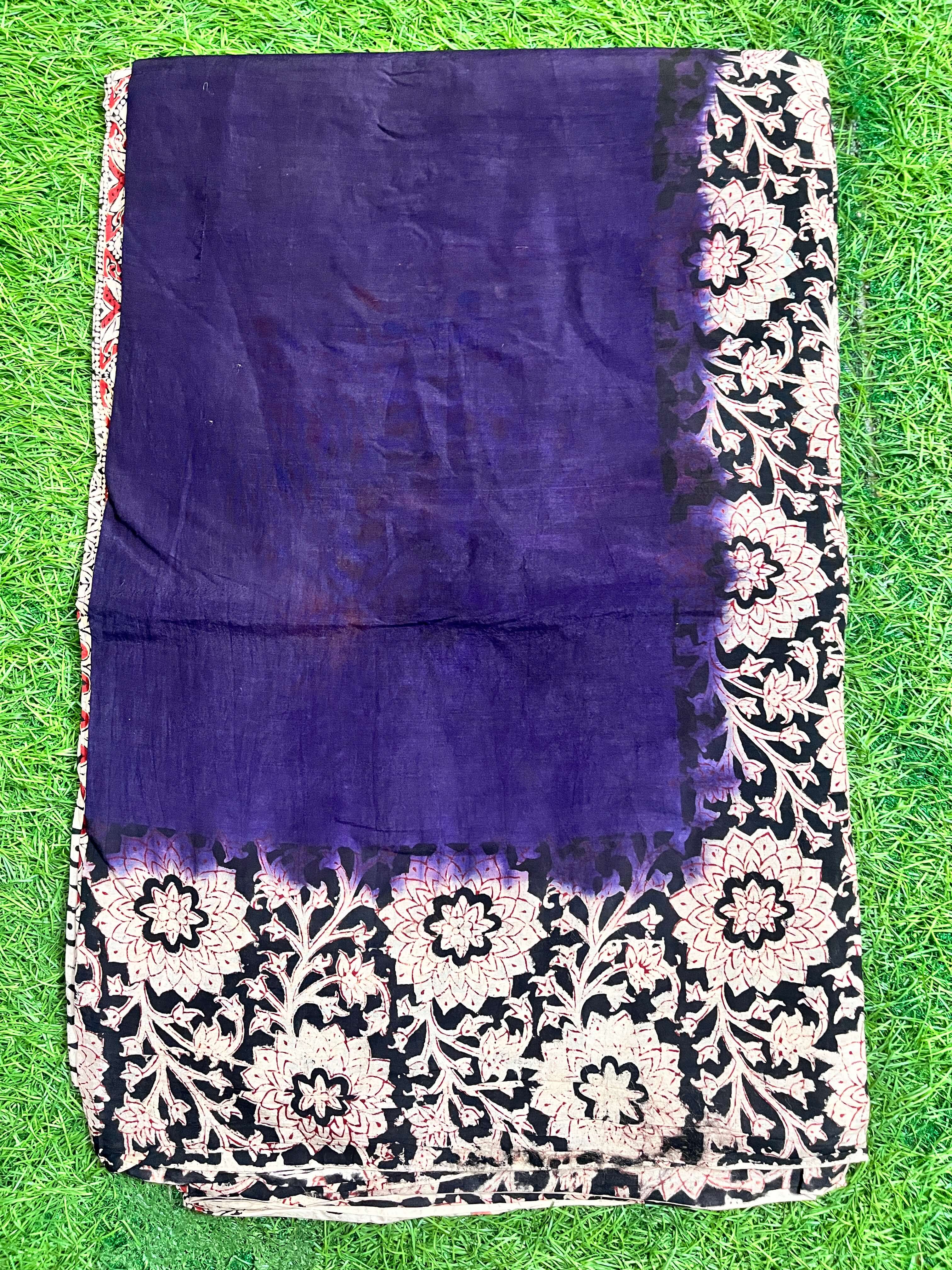 Tie & Dye Kalamkari Chenuri Silk Sarees – KHBTD-M130