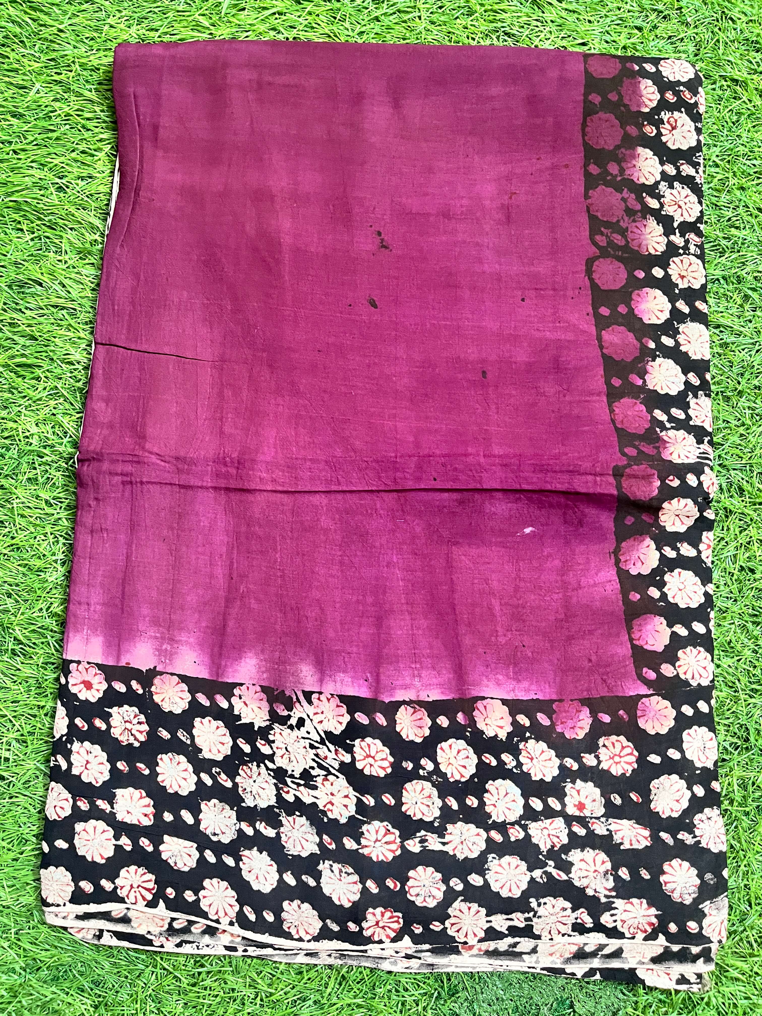 Tie & Dye Kalamkari Chenuri Silk Sarees – KHBTD-M132