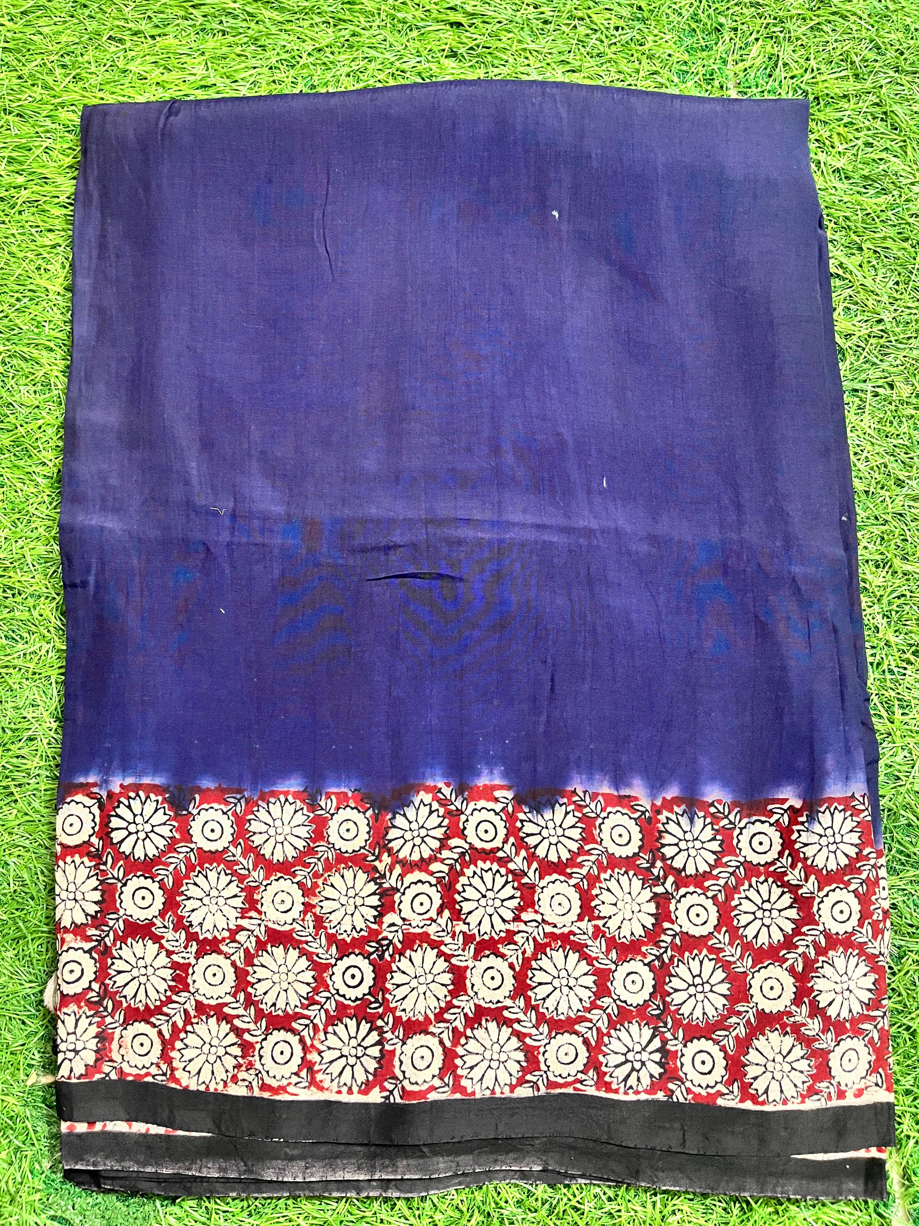 Tie & Dye Kalamkari Chenuri Silk Sarees – KHBTD-M137