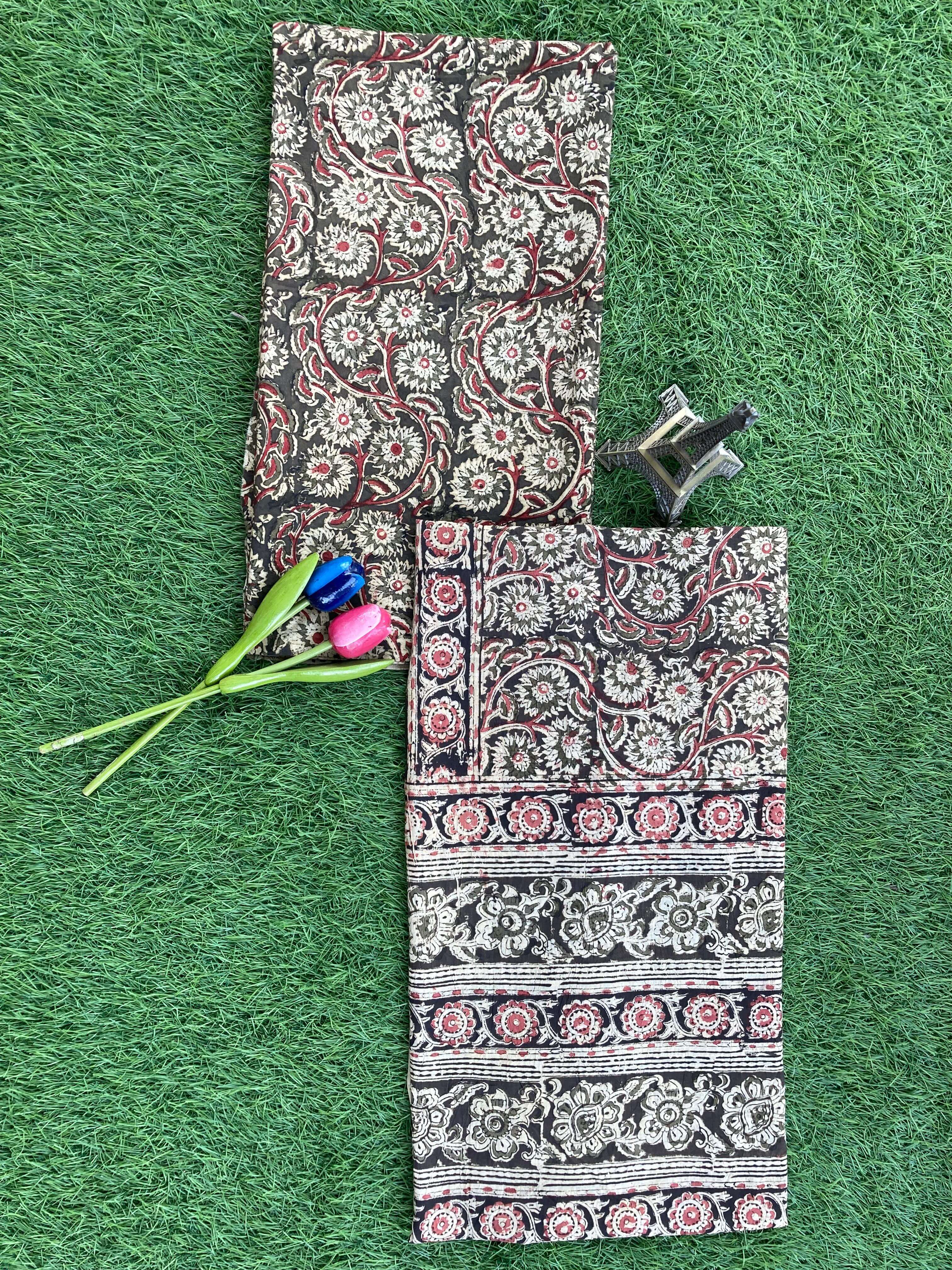 Kalamkari Cotton 2-Piece Dress Set – KHP-DSC-M017