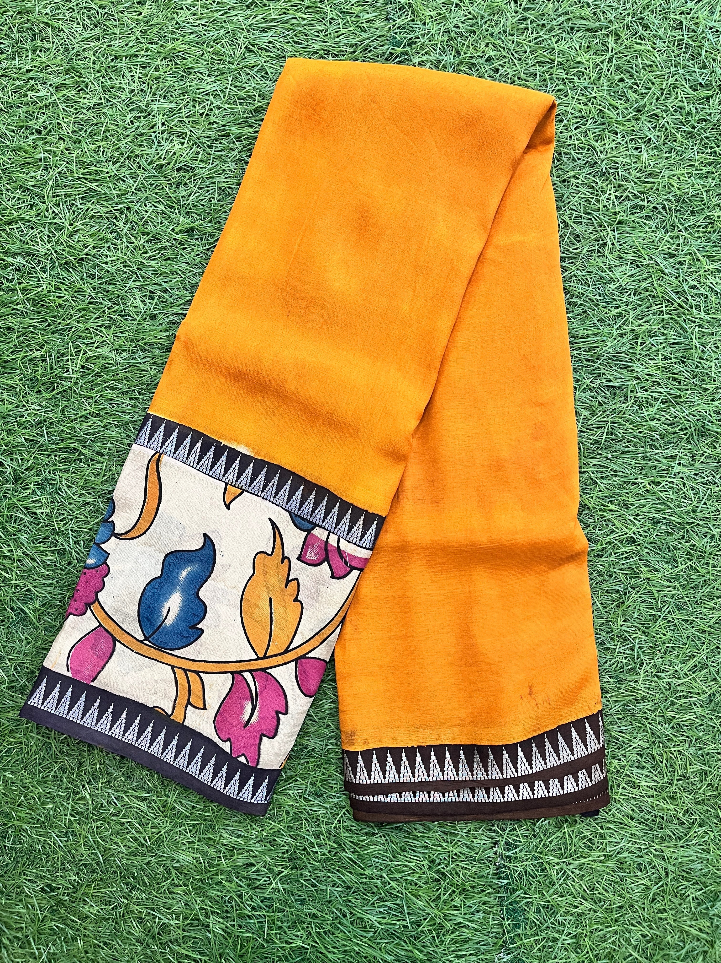 Chennuri Silk Gap Border Saree