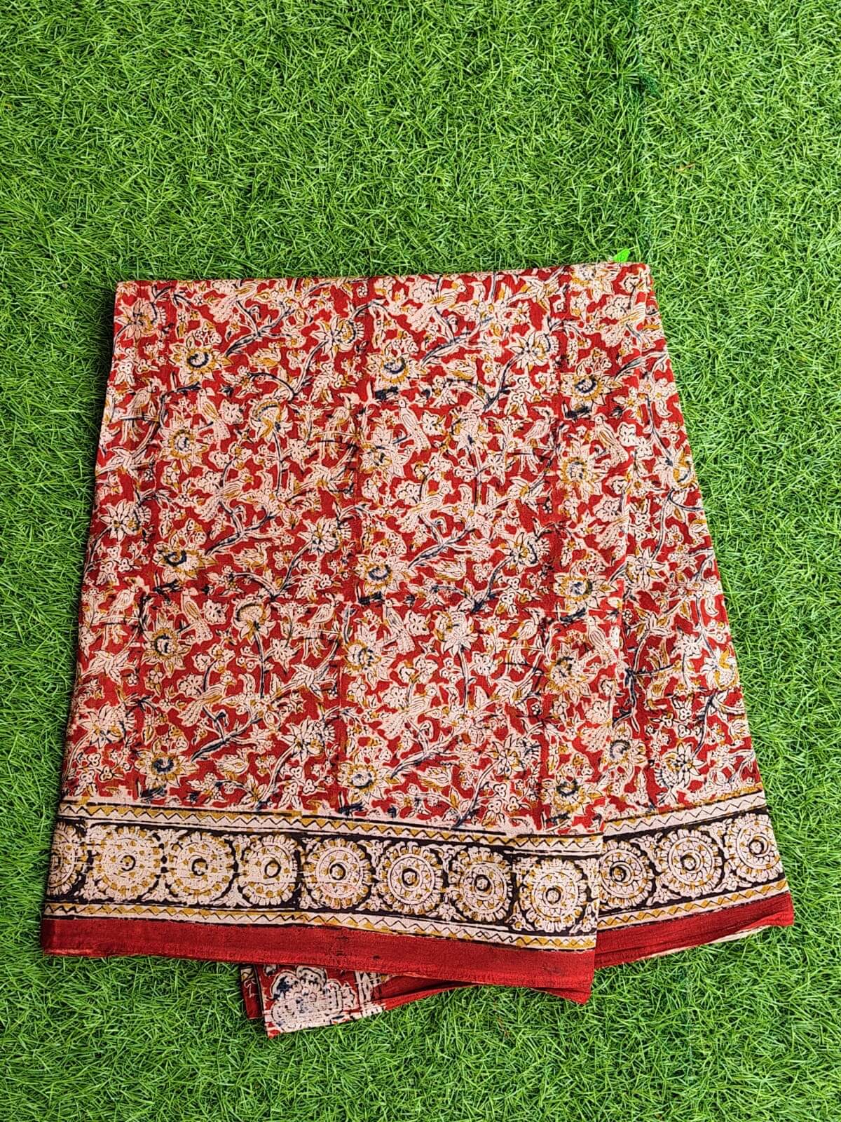 Kalamkari Cotton Handblock Printed Saree-CLRS-HPC-M086