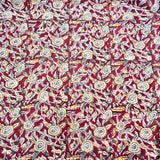 Kalamkari Block Printed Cotton Fabric - HBP-B009