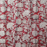 Kalamkari Block Printed Cotton Fabric - B019