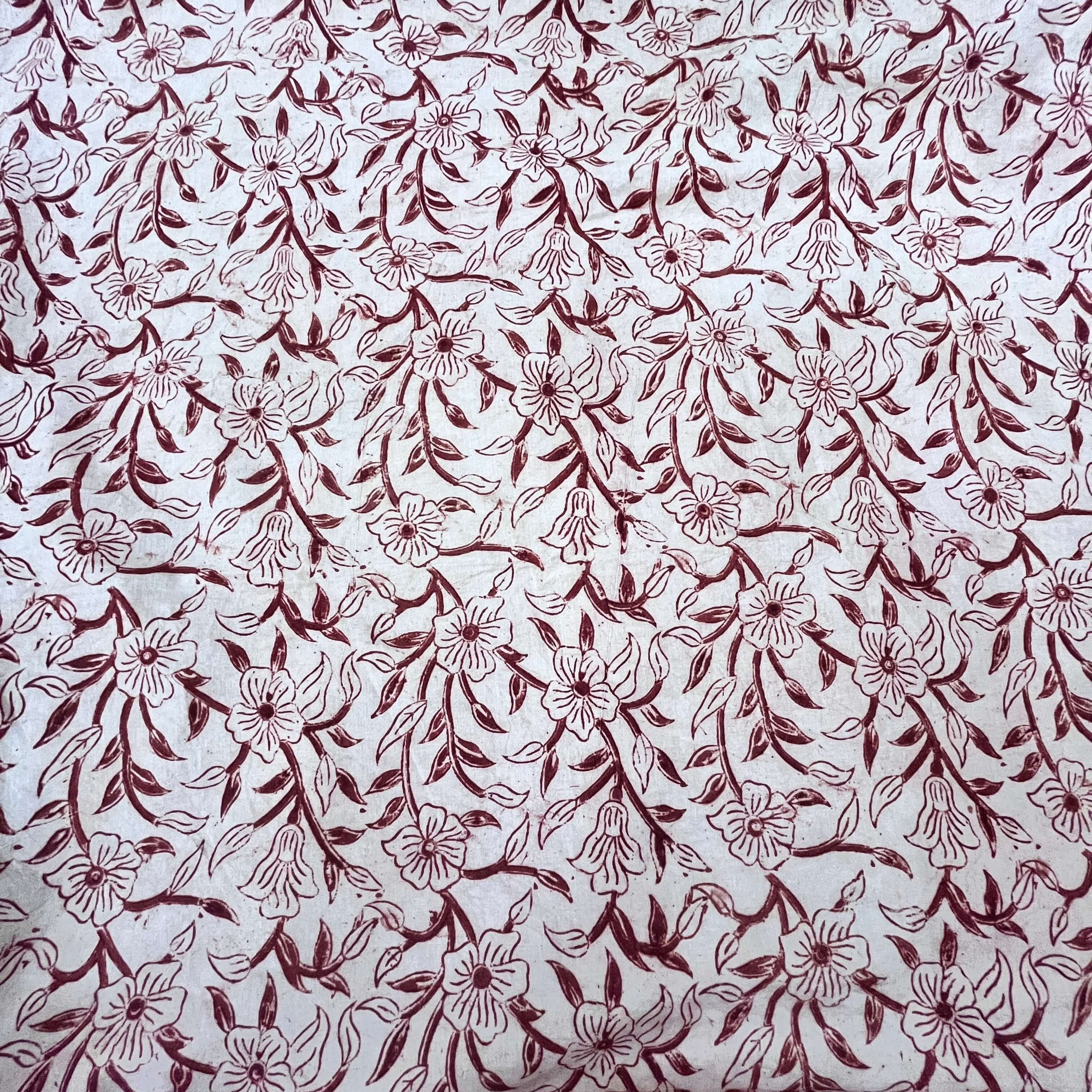 Kalamkari Block Printed Cotton Fabric - HBP-B031