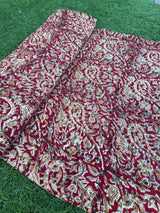 Kalamkari Block Printed Chennuri Silk Fabric - HBPS-B006