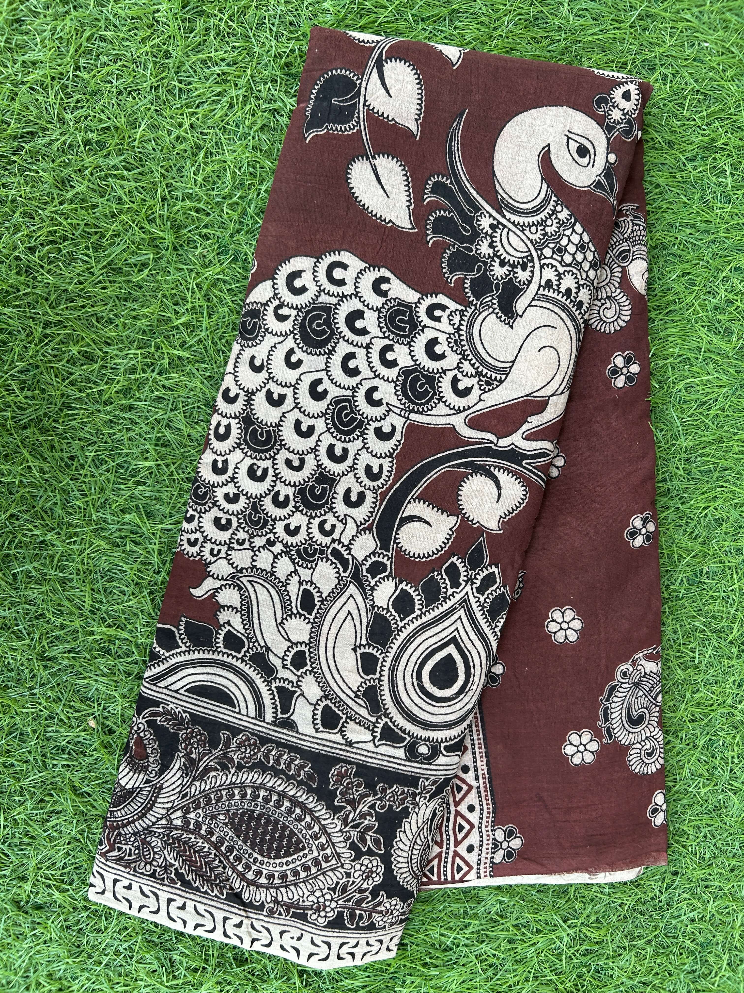 Kalamkari Cotton Saree – KCS-M406