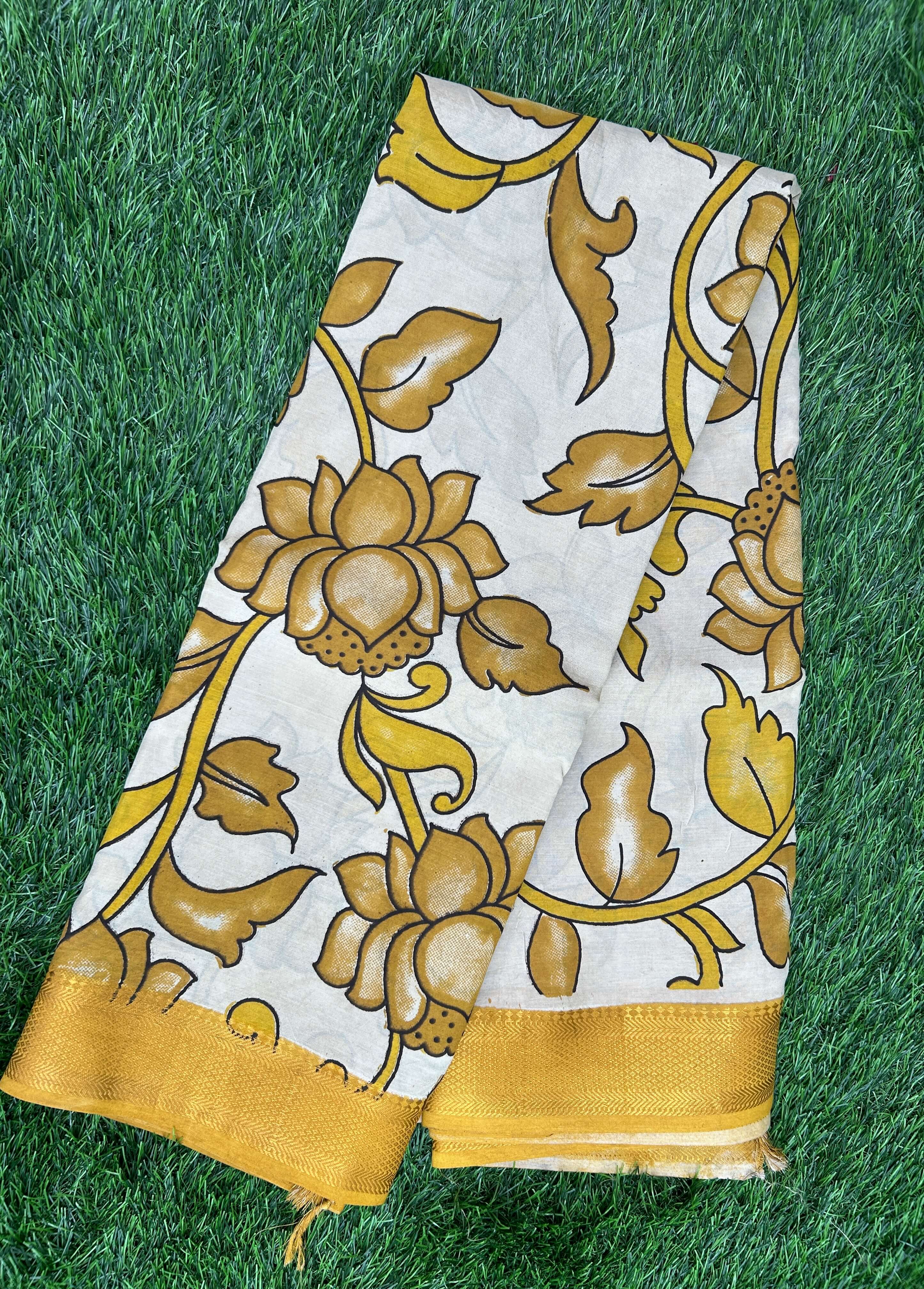 Kalamkari Chennuri Silk Nizam Border  Saree-KNB-SP-M275