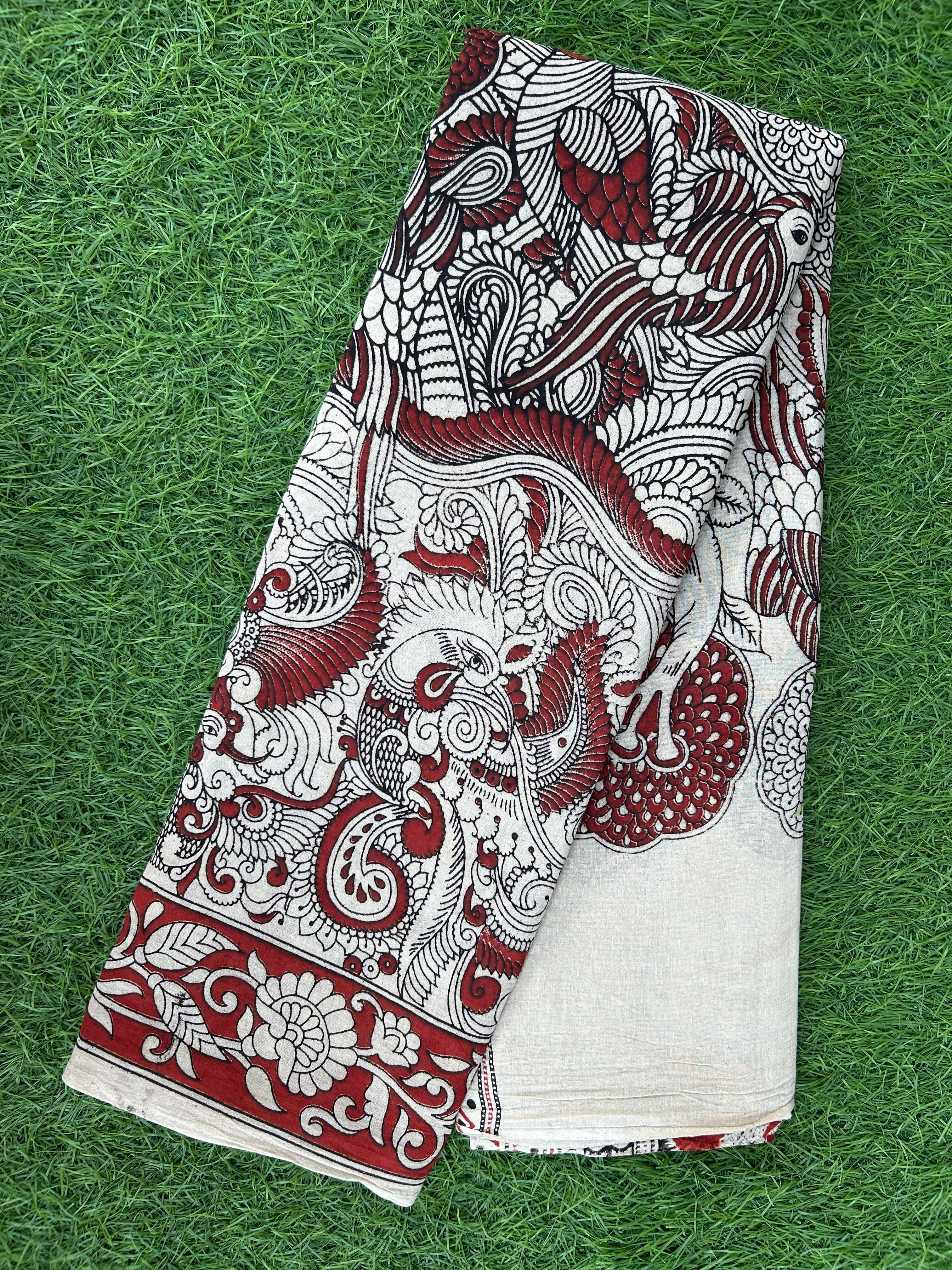 Kalamkari Cotton Saree – KCS-M405