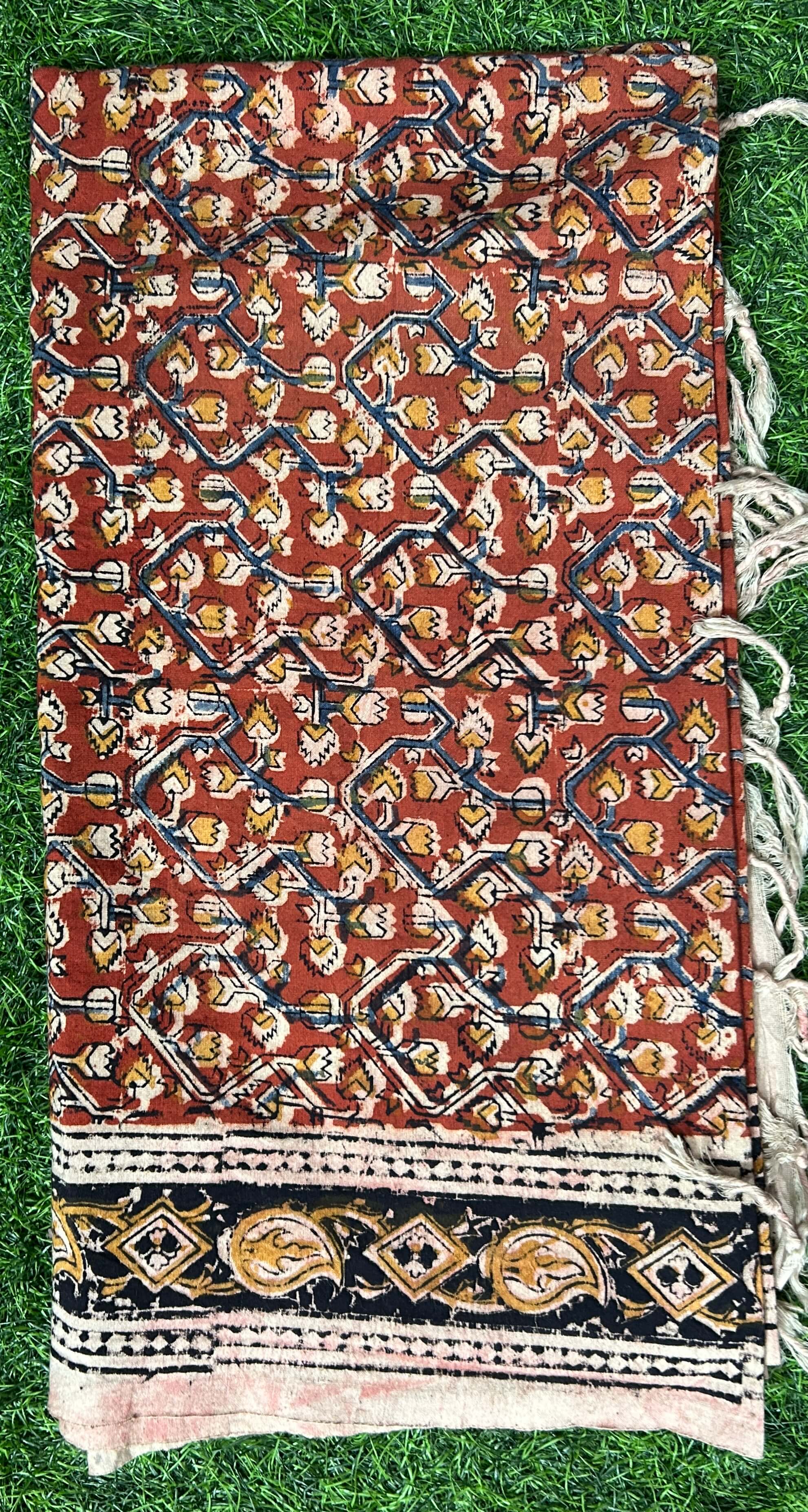 Kalamkari Cotton Dupatta- KHD-C-M019