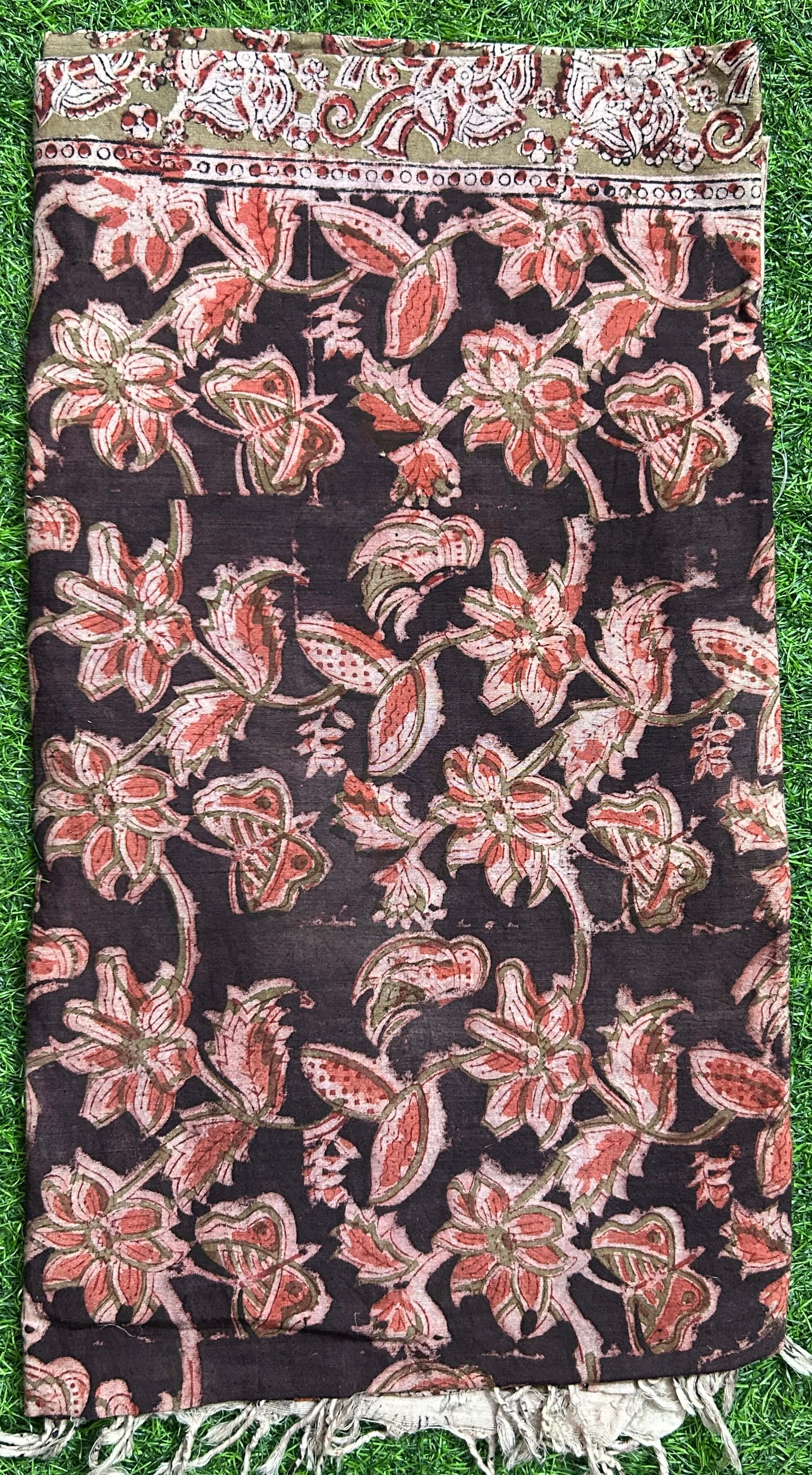 Kalamkari Cotton Dupatta- KHD-C-M001