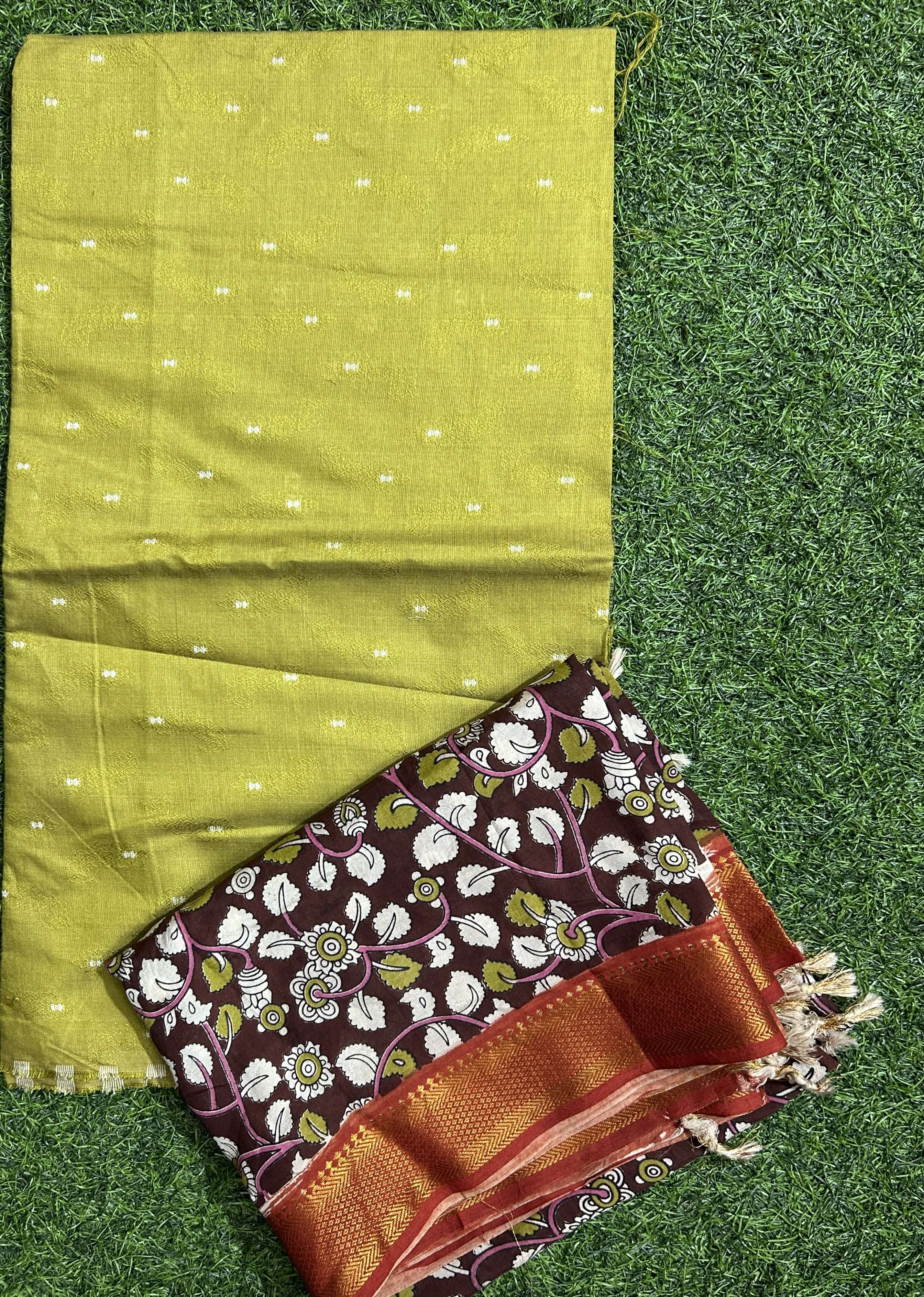 Kalamkari  2-Piece Dress Set – Top & Dupatta- KNSDBT-M009