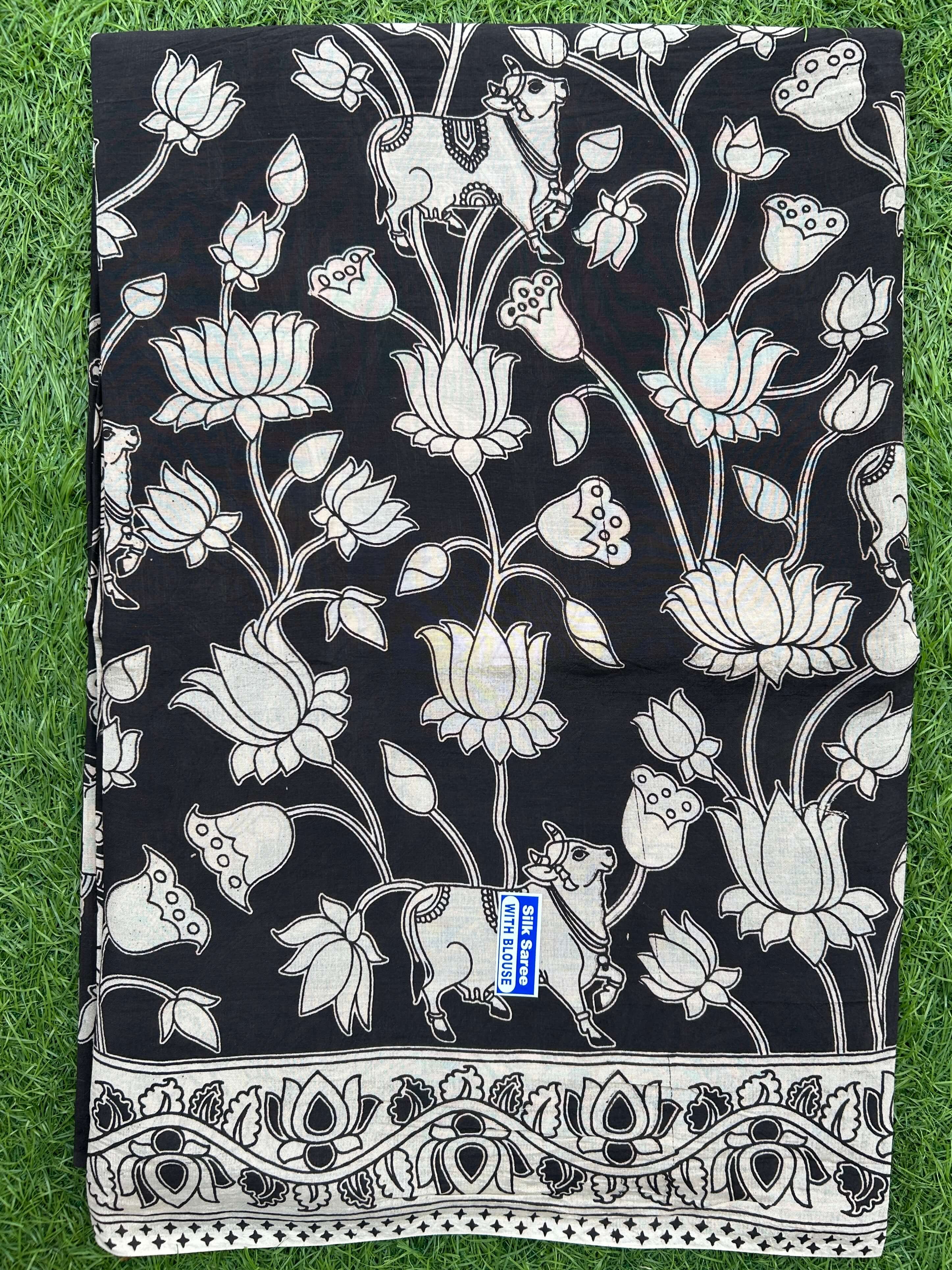 Kalamkari Chennuri Silk Saree – KSS-M042