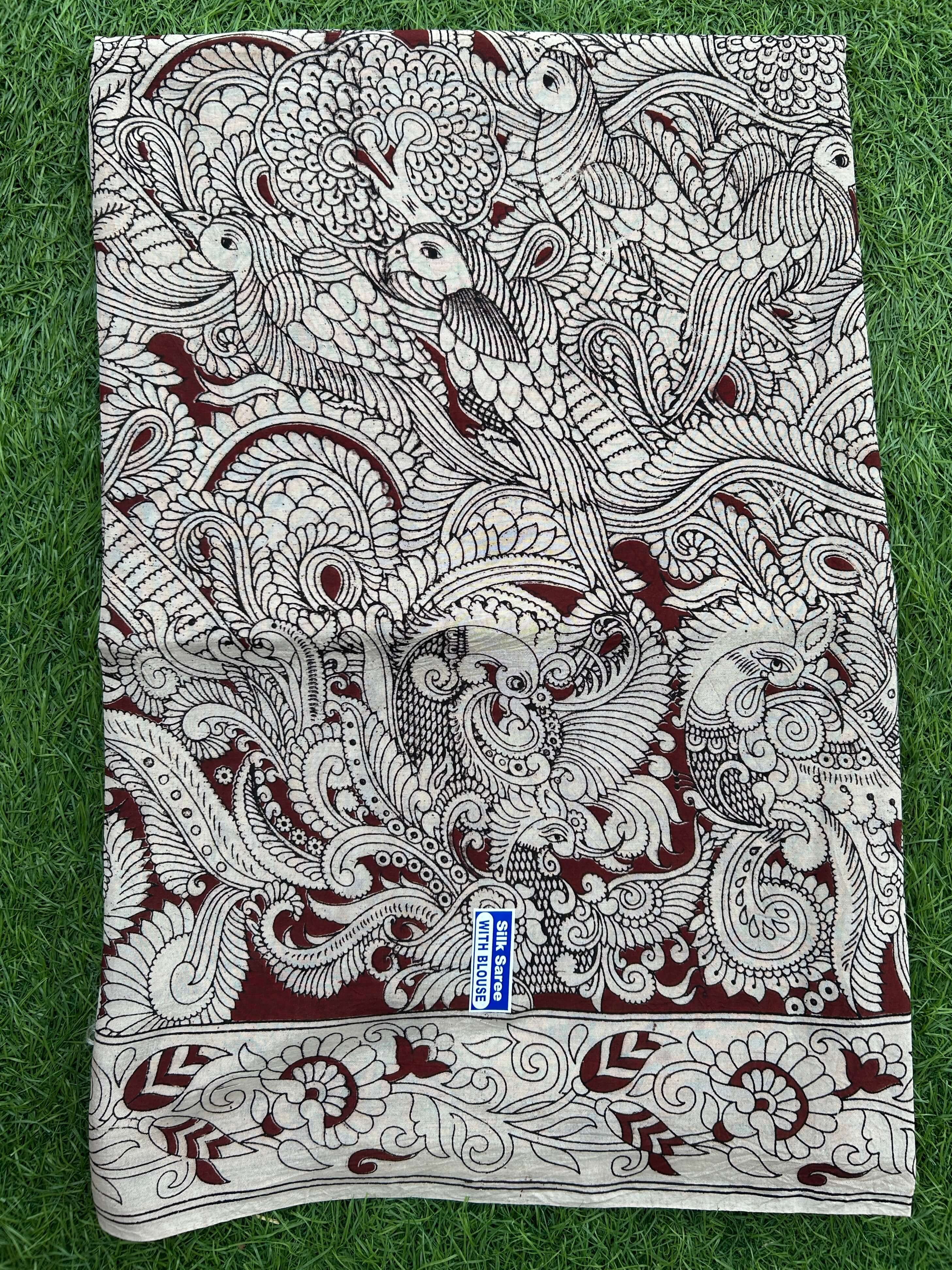 Kalamkari Chennuri Silk Saree – KSS-M047
