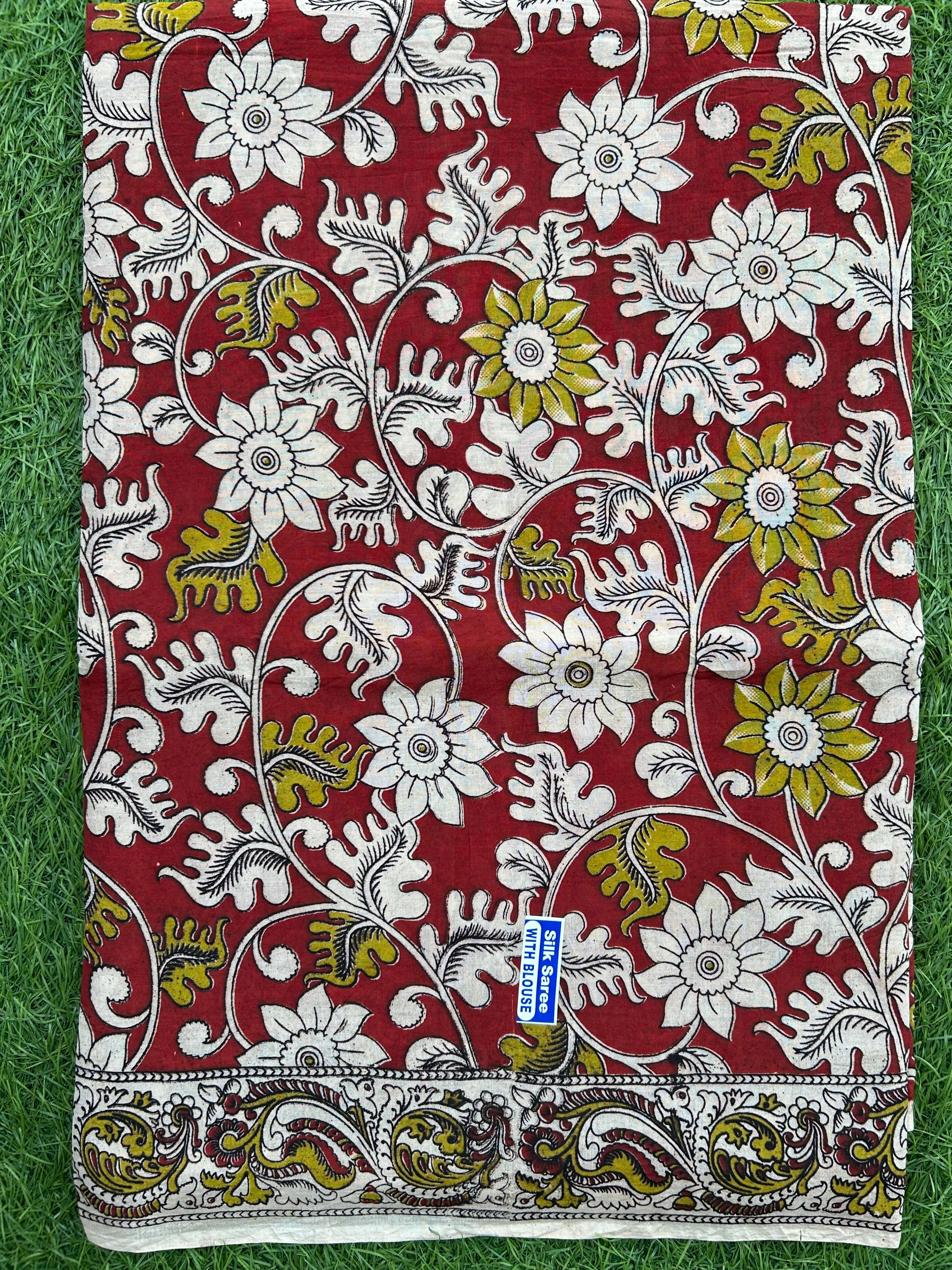 Kalamkari Chennuri Silk Saree – KSS-M051