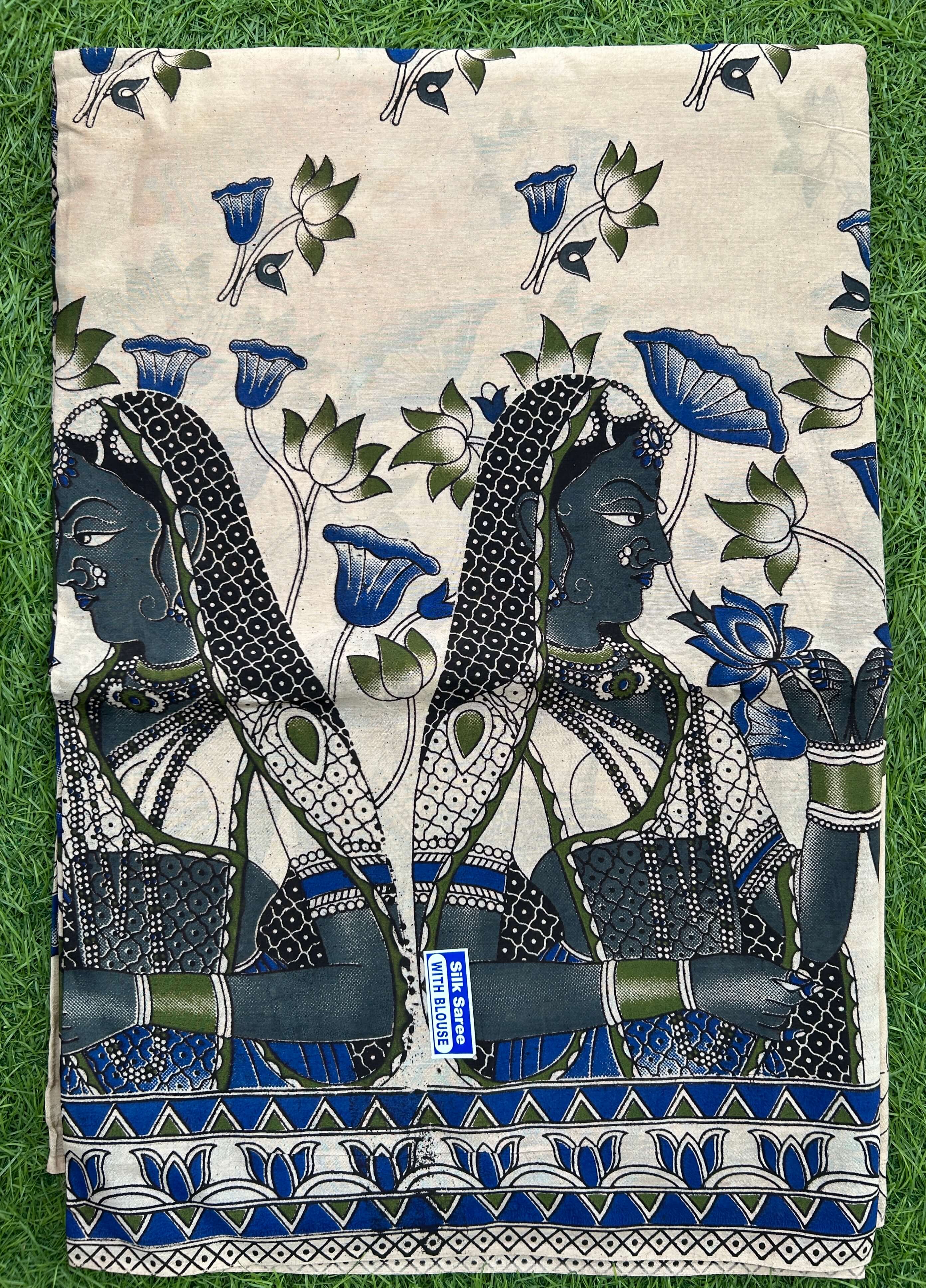 Kalamkari Chennuri Silk Saree – KSS-M054