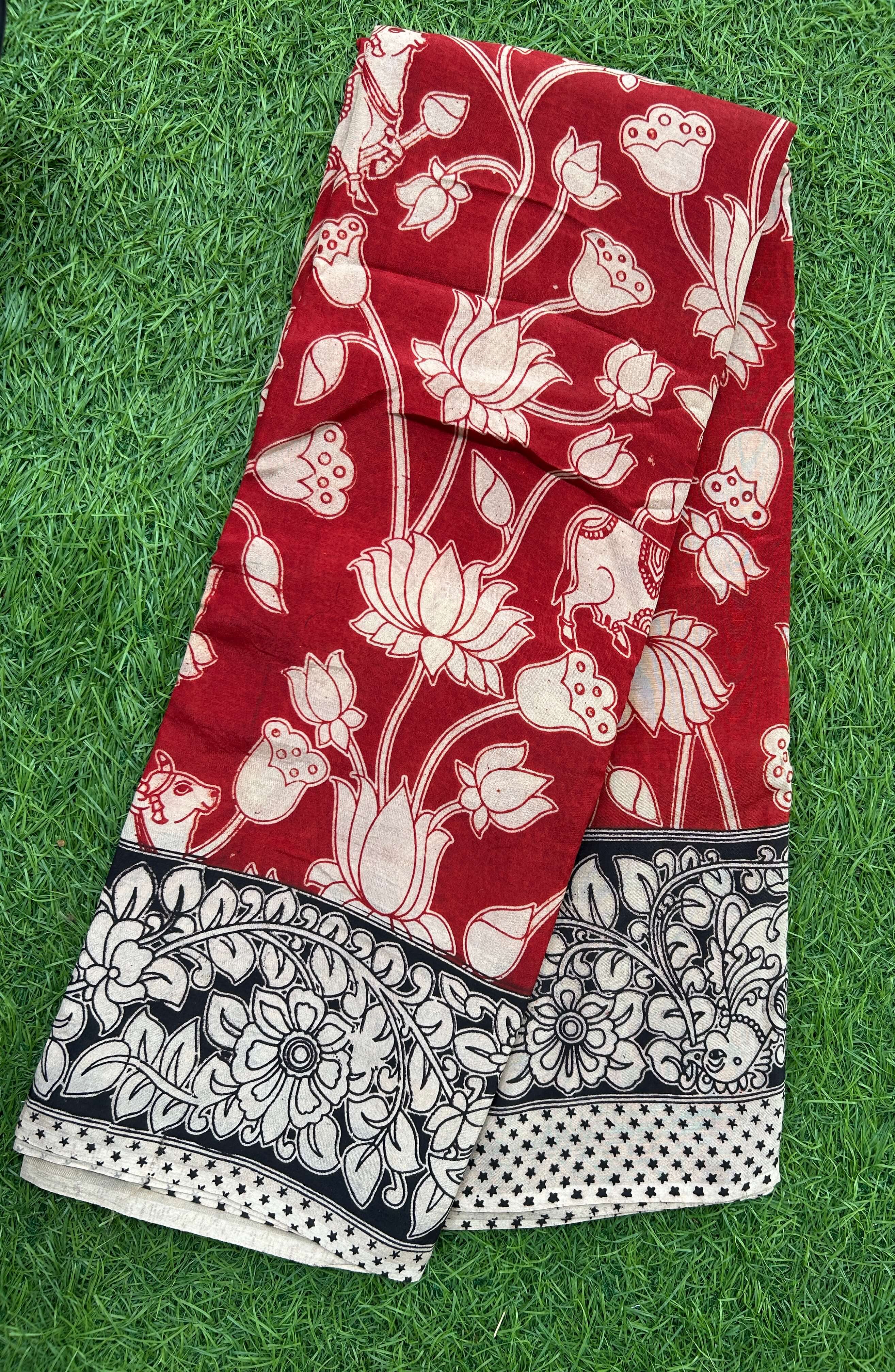 Kalamkari Chennuri Silk Saree – KSS-M056