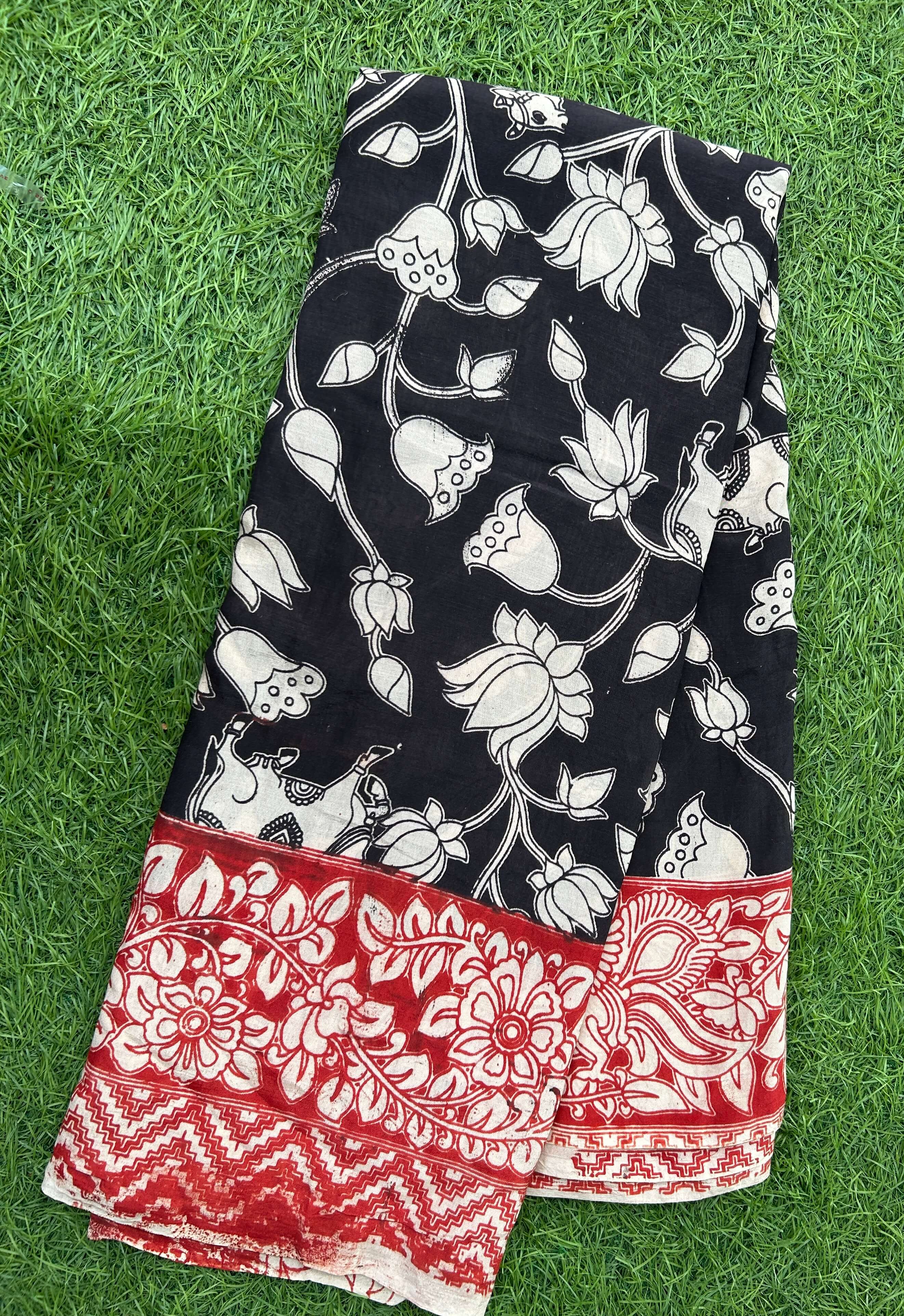 Kalamkari Chennuri Silk Saree – KSS-M060