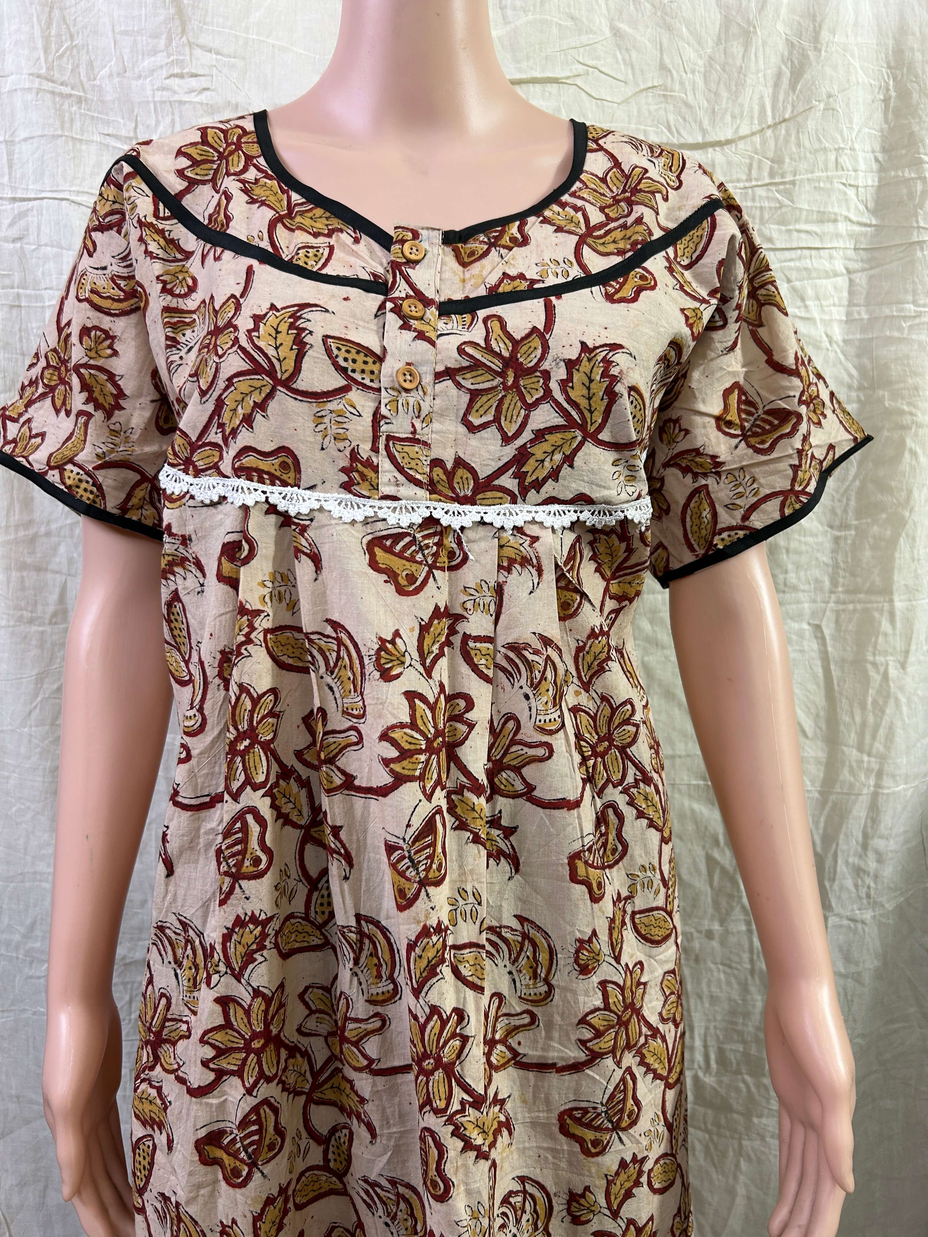 Kalamkari Nighty- KNGTY-017