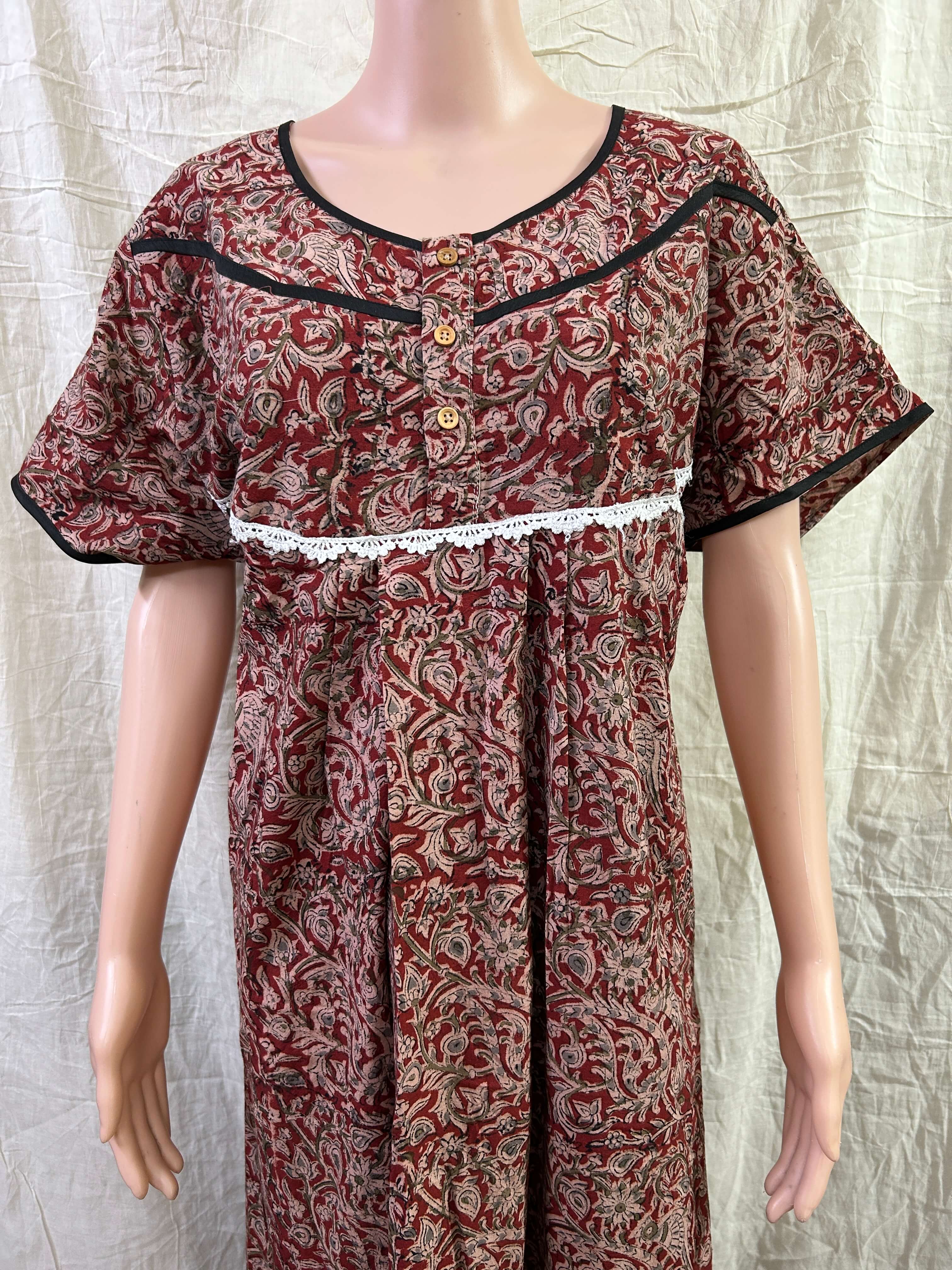 Kalamkari Nighty- KNGTY-020