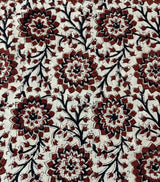 Kalamkari Block Printed Cotton Fabric - HBP-B017