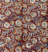 Kalamkari Block Printed Cotton Fabric - HBP-B020