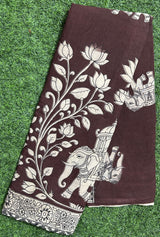 Kalamkari Cotton Saree – KCS-M609