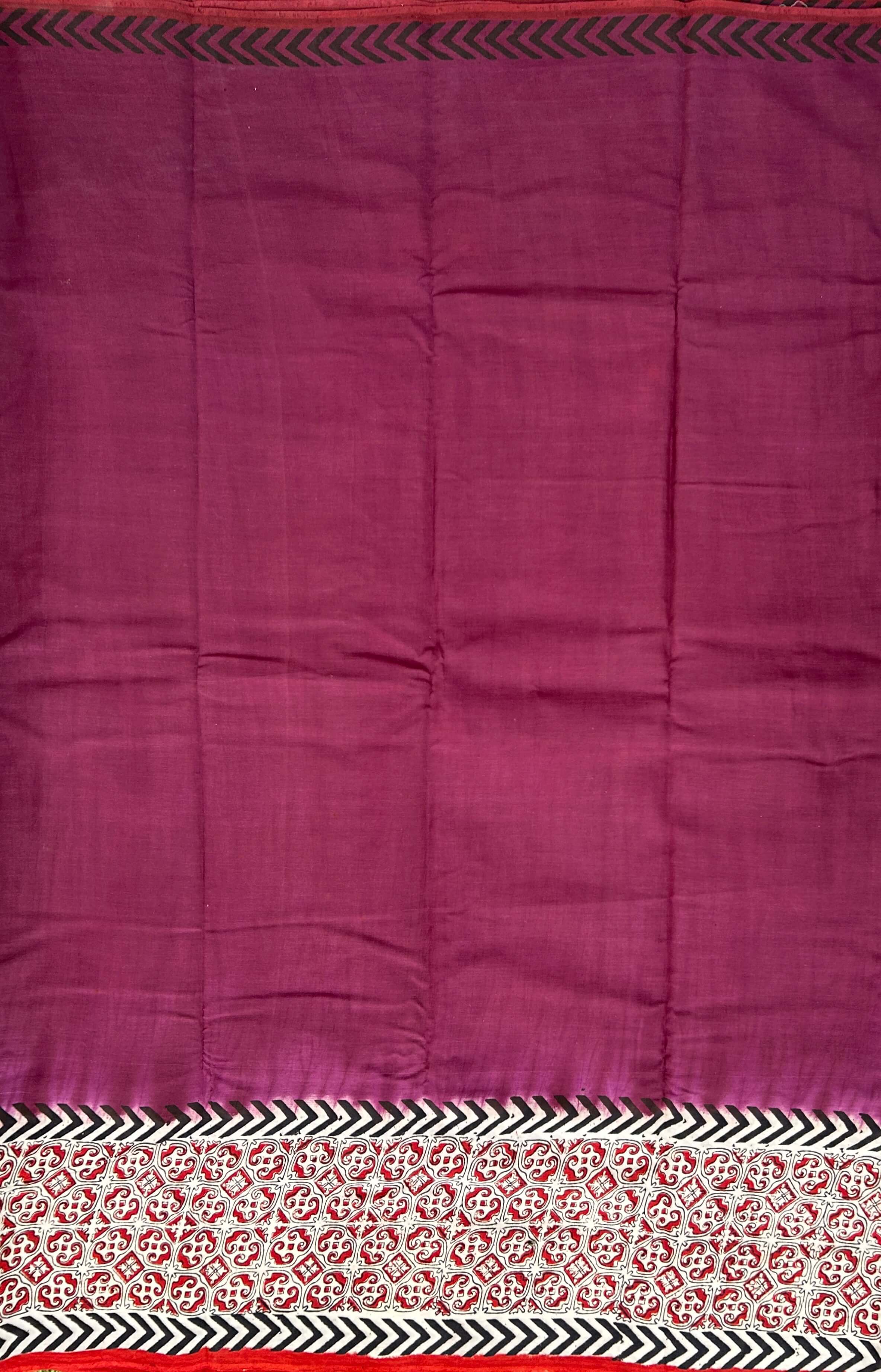 Kalamkari Chennuri Silk Kaddi Border Saree KSS-HPGB-M004