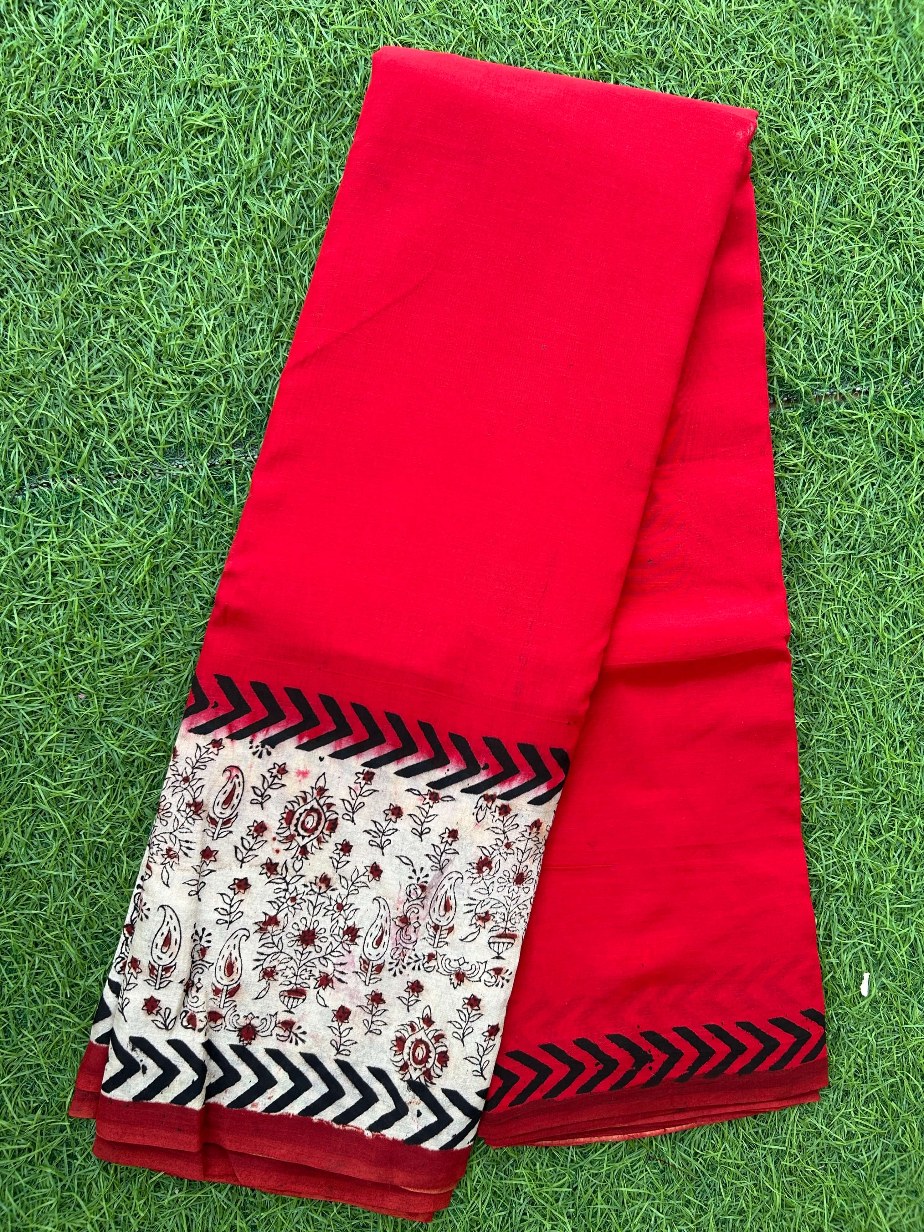 Kalamkari Chennuri Silk Kaddi Border Saree KSS-HPGB-M012