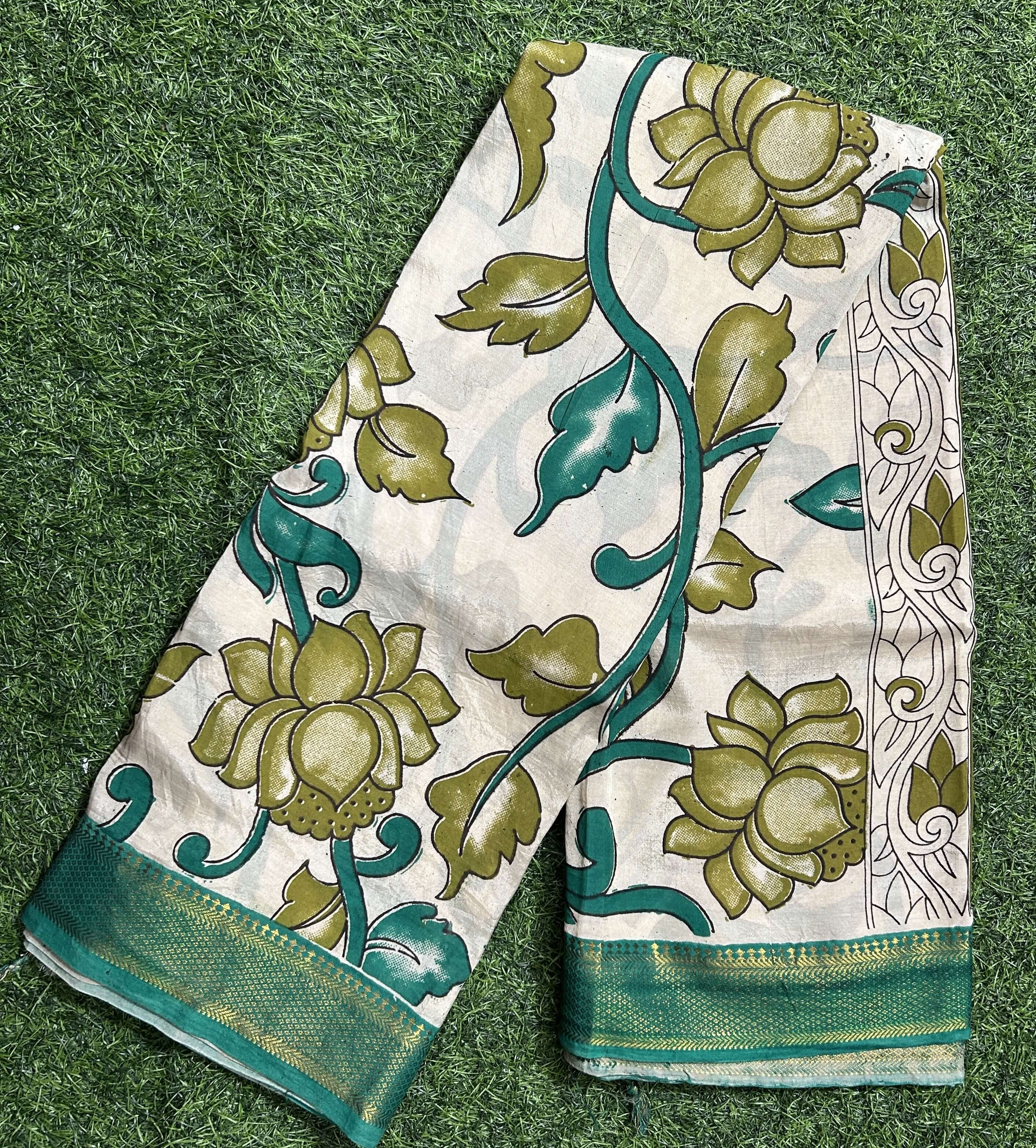 Kalamkari Chennuri Silk Nizam Border  Saree-KNB-SP-M294