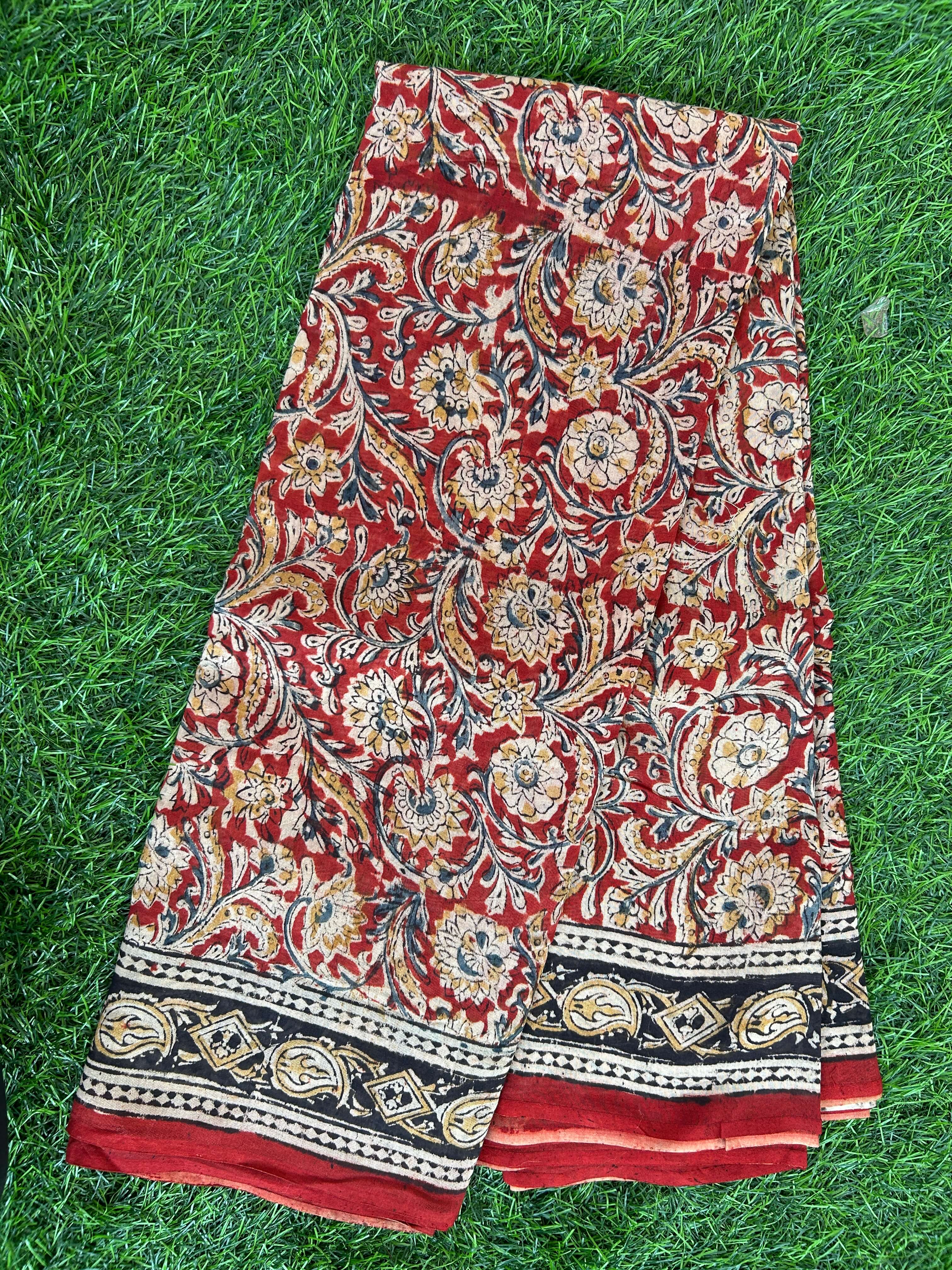 Kalamkari Chanderi Silk Saree-KCHAN-M117