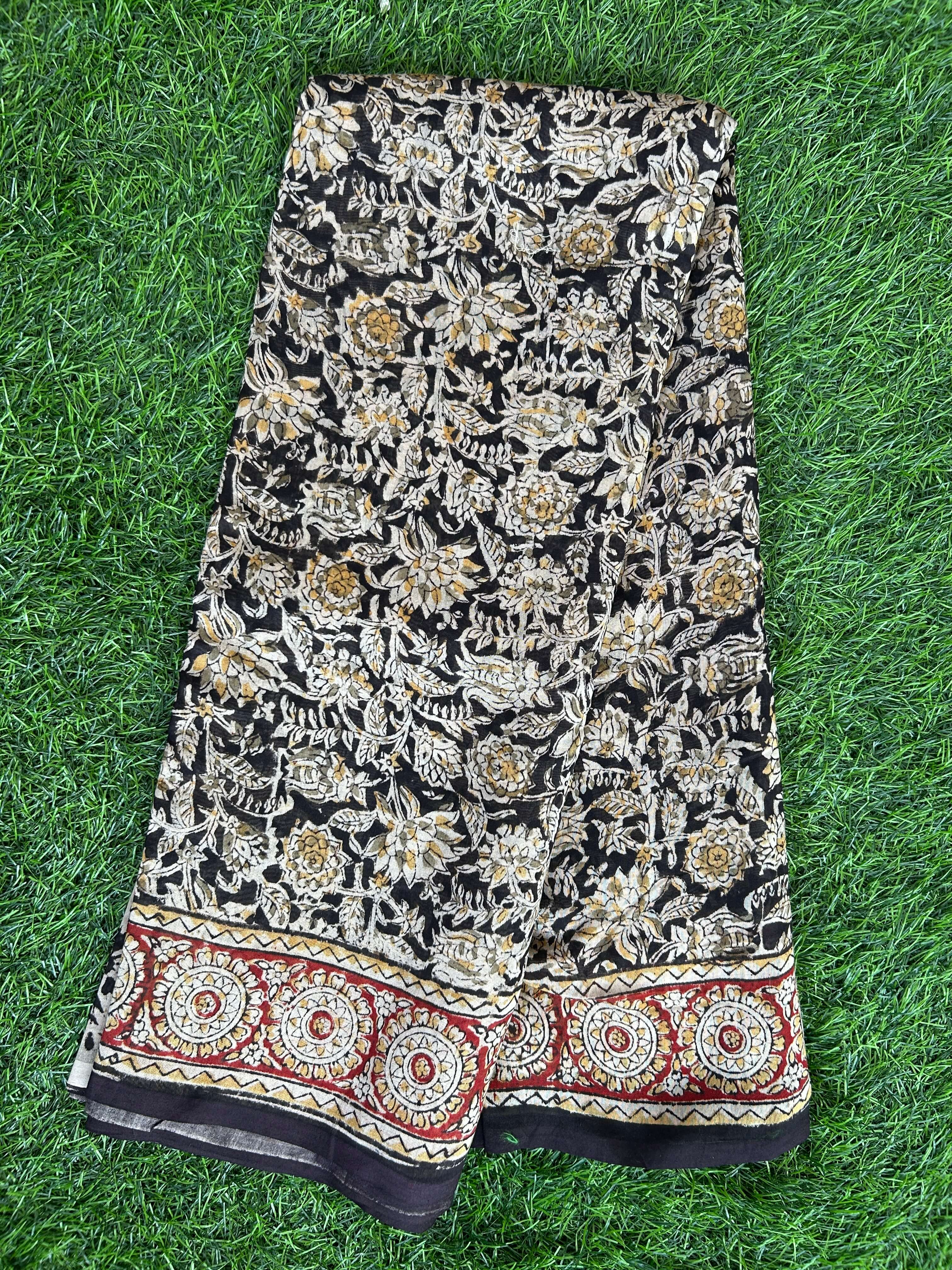 Kalamkari Chanderi Silk Saree-KCHAN-M160