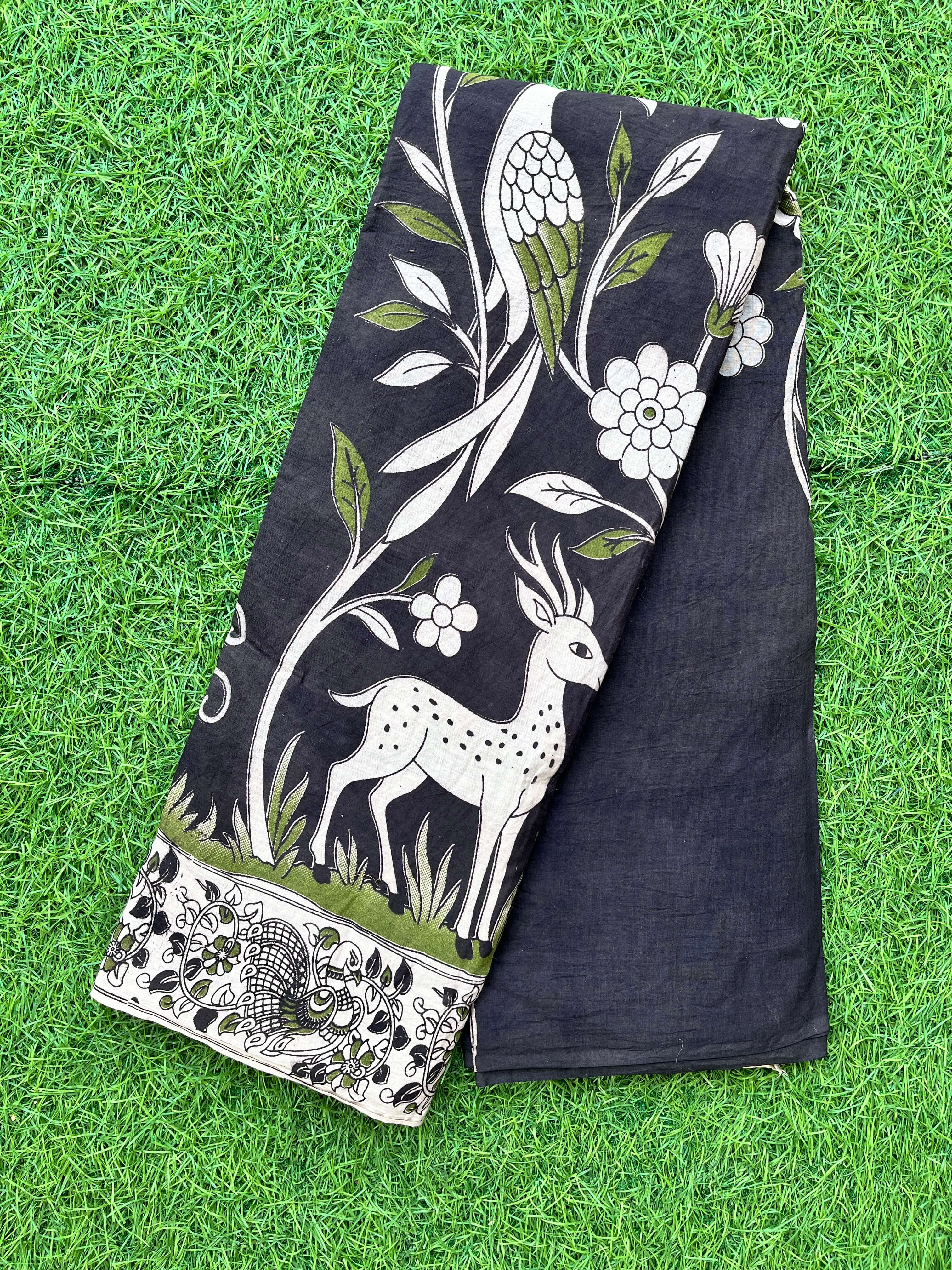 Kalamkari Cotton Saree – KCS-M355