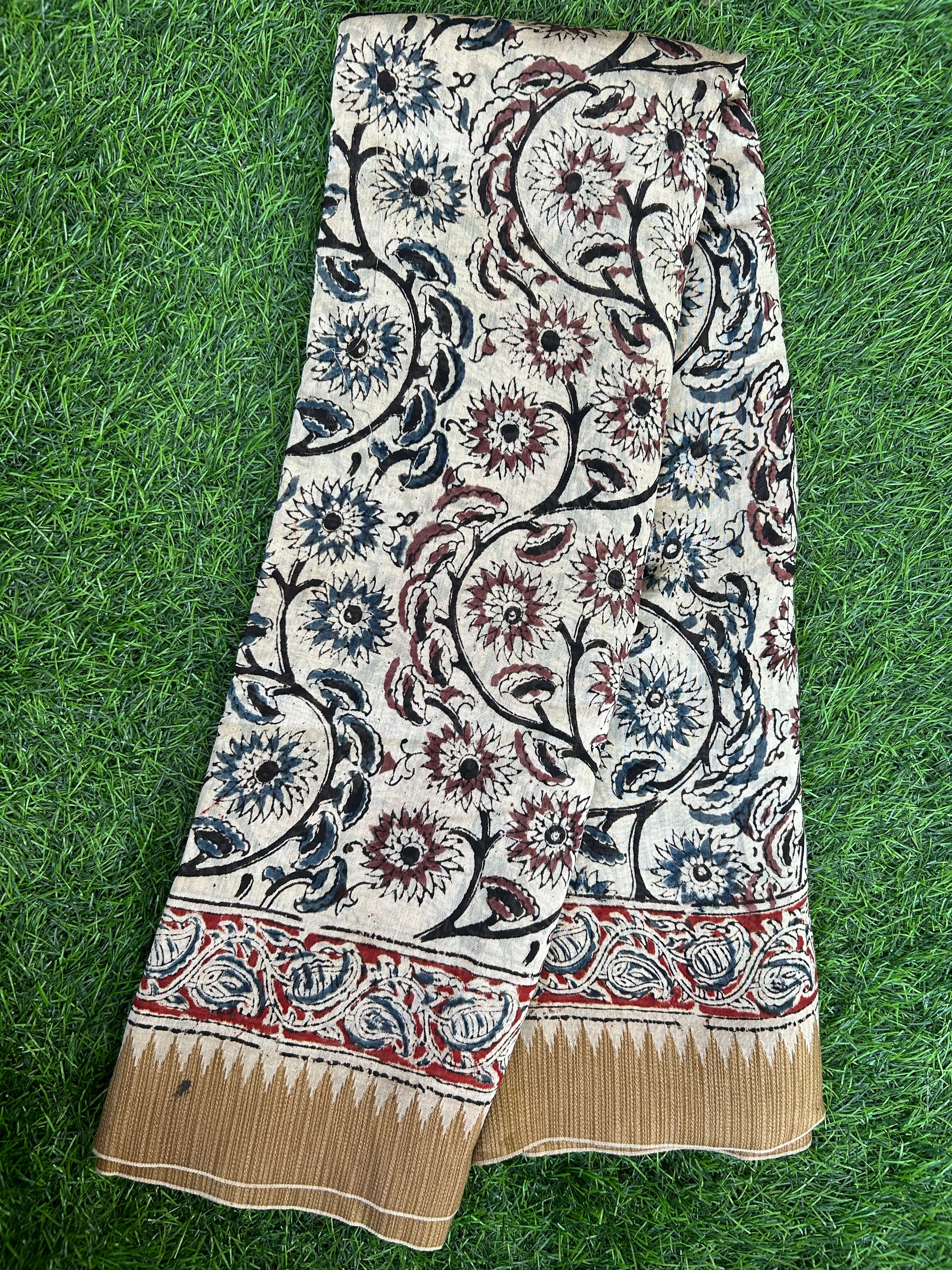 Kalamkari Chanderi Silk Saree-KCHAN-M146