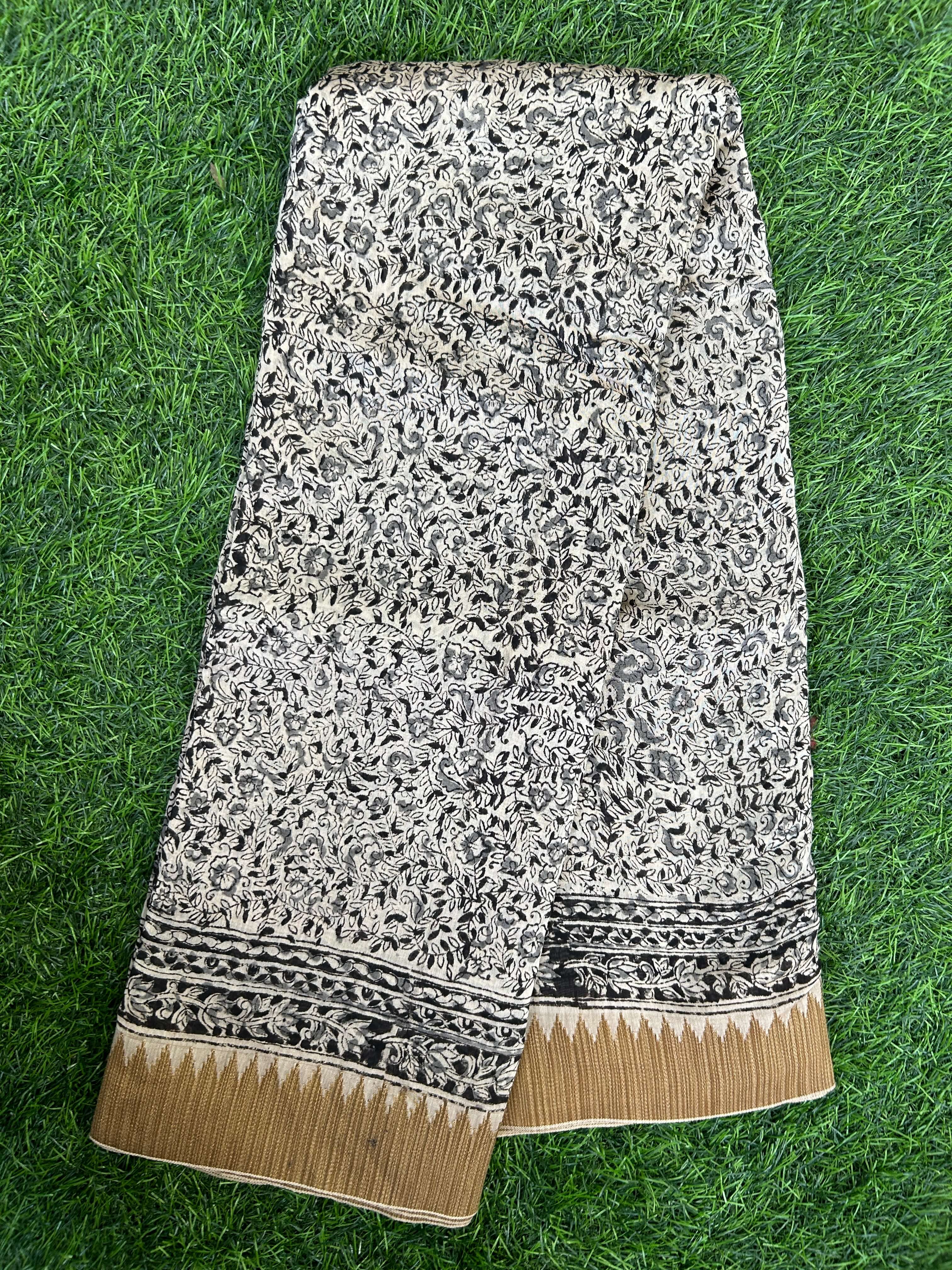 Kalamkari Chanderi Silk Saree-KCHAN-M149