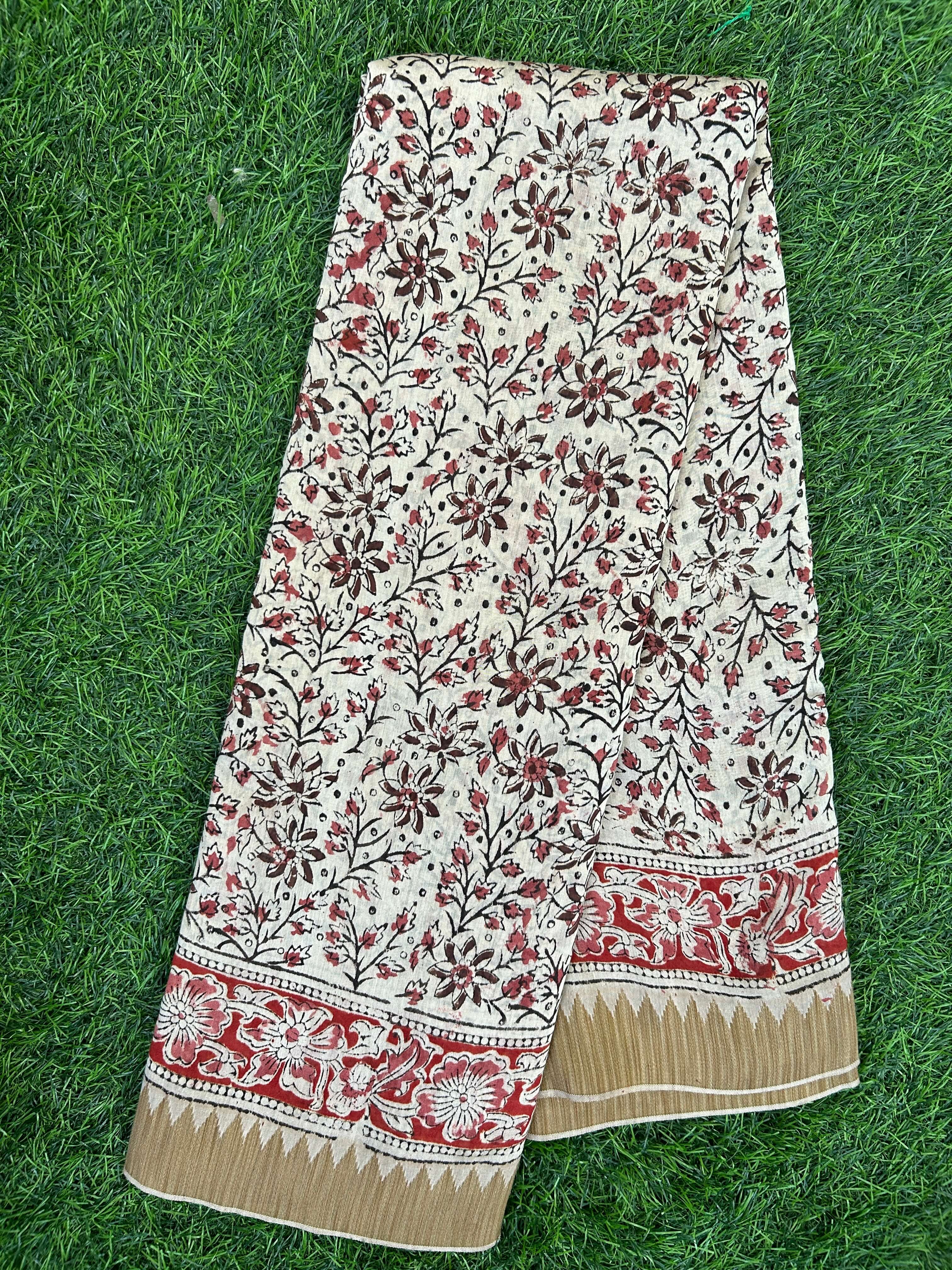 Kalamkari Chanderi Silk Saree-KCHAN-M150