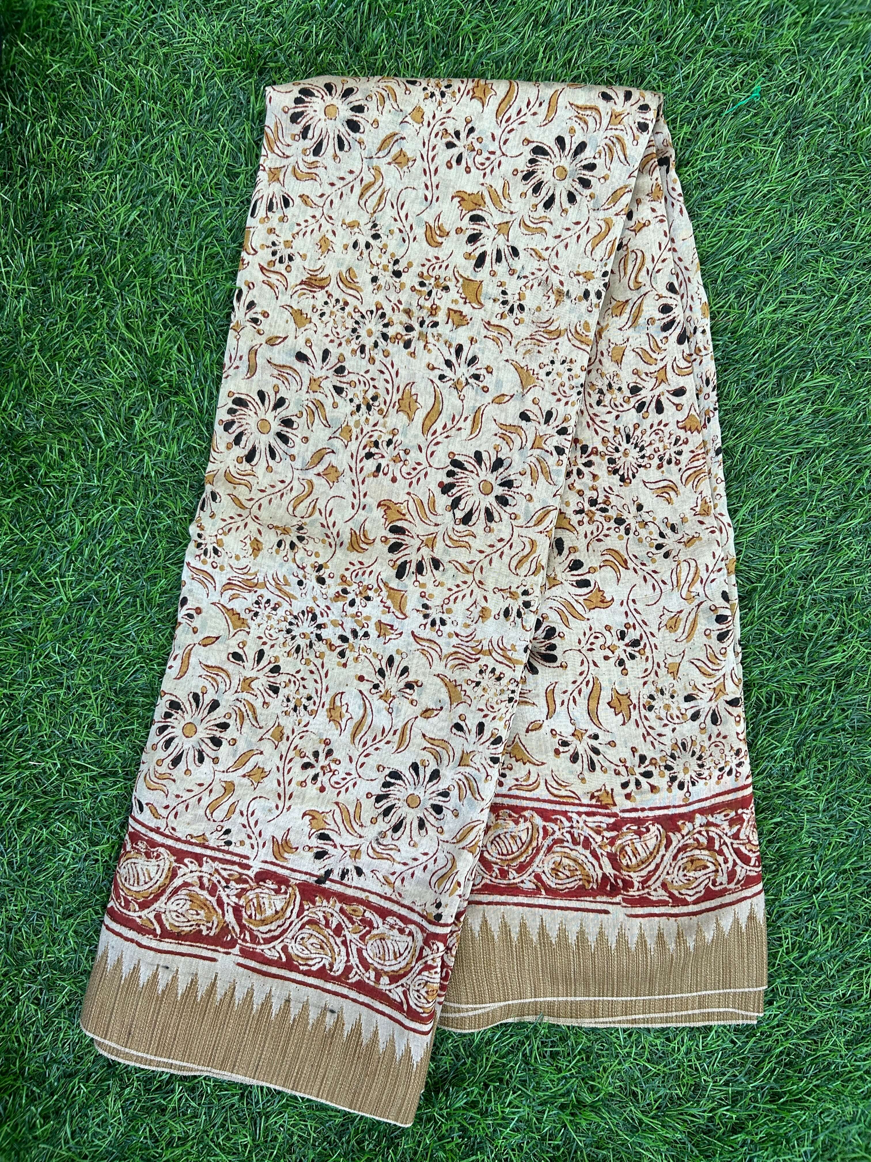 Kalamkari Chanderi Silk Saree-KCHAN-M177