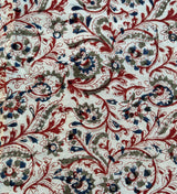 Kalamkari Block Printed Chennuri Silk Fabric - HBPS-B042