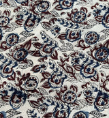 Kalamkari Block Printed Chennuri Silk Fabric - HBPS-B040