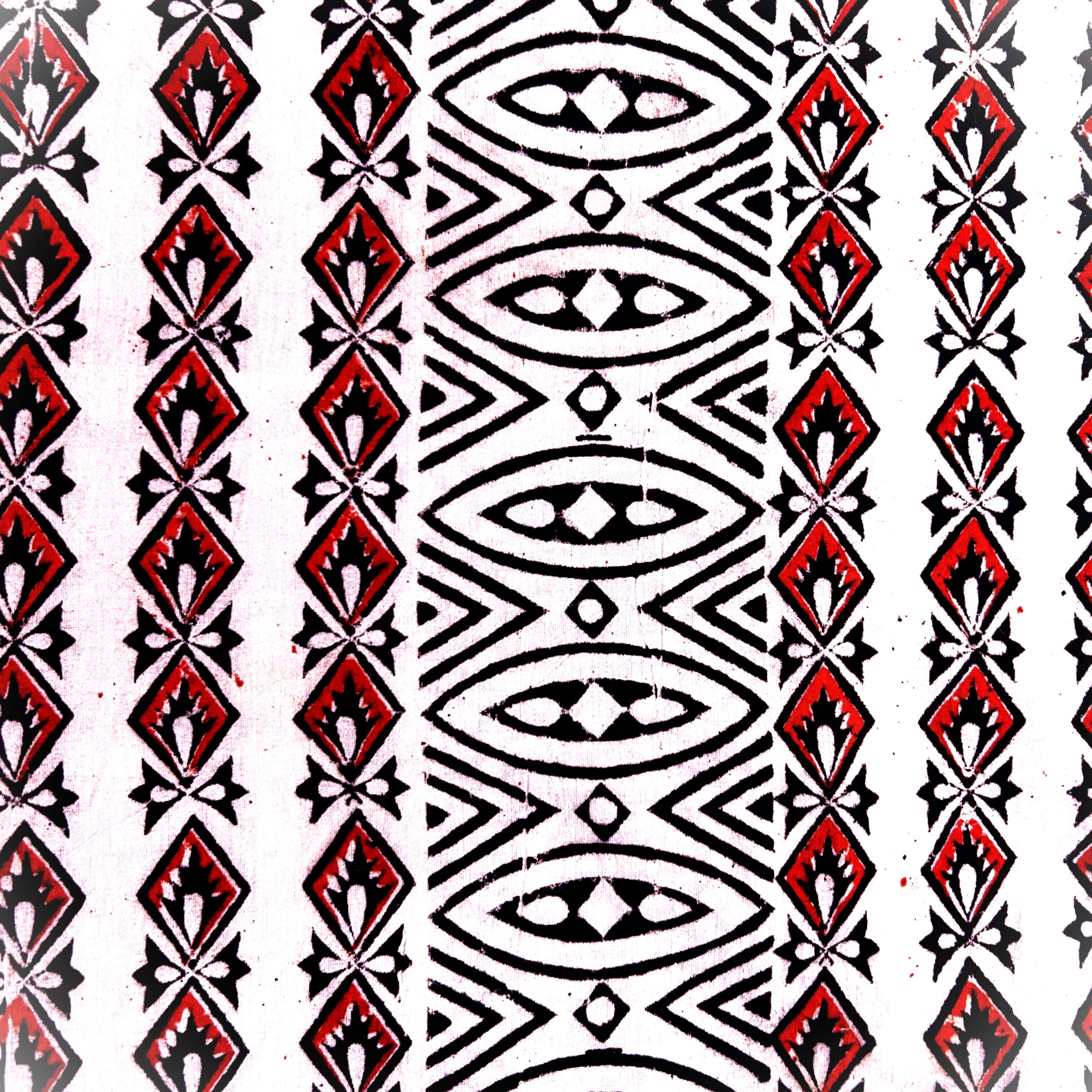 Kalamkari Block Printed Cotton Fabric - HBP-B066