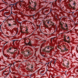 Kalamkari Block Printed Chennuri Silk Fabric - HBPS-B013